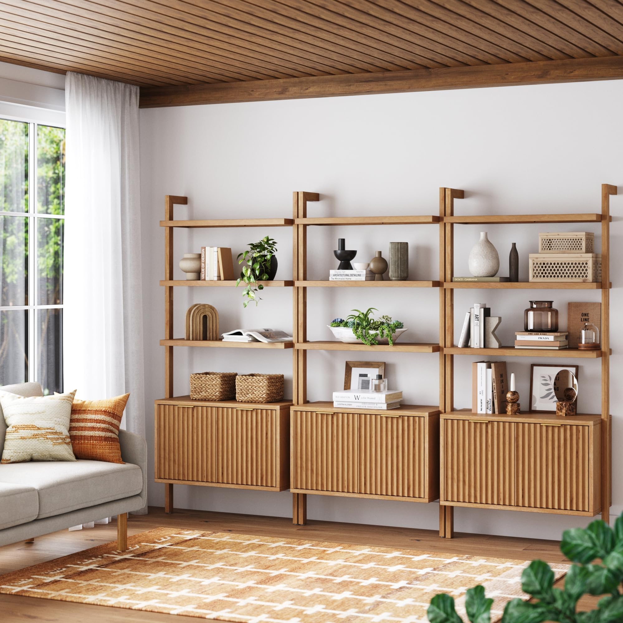 Amazon.com: Nathan James Jasper 3-Shelf Solid Wall Mounted