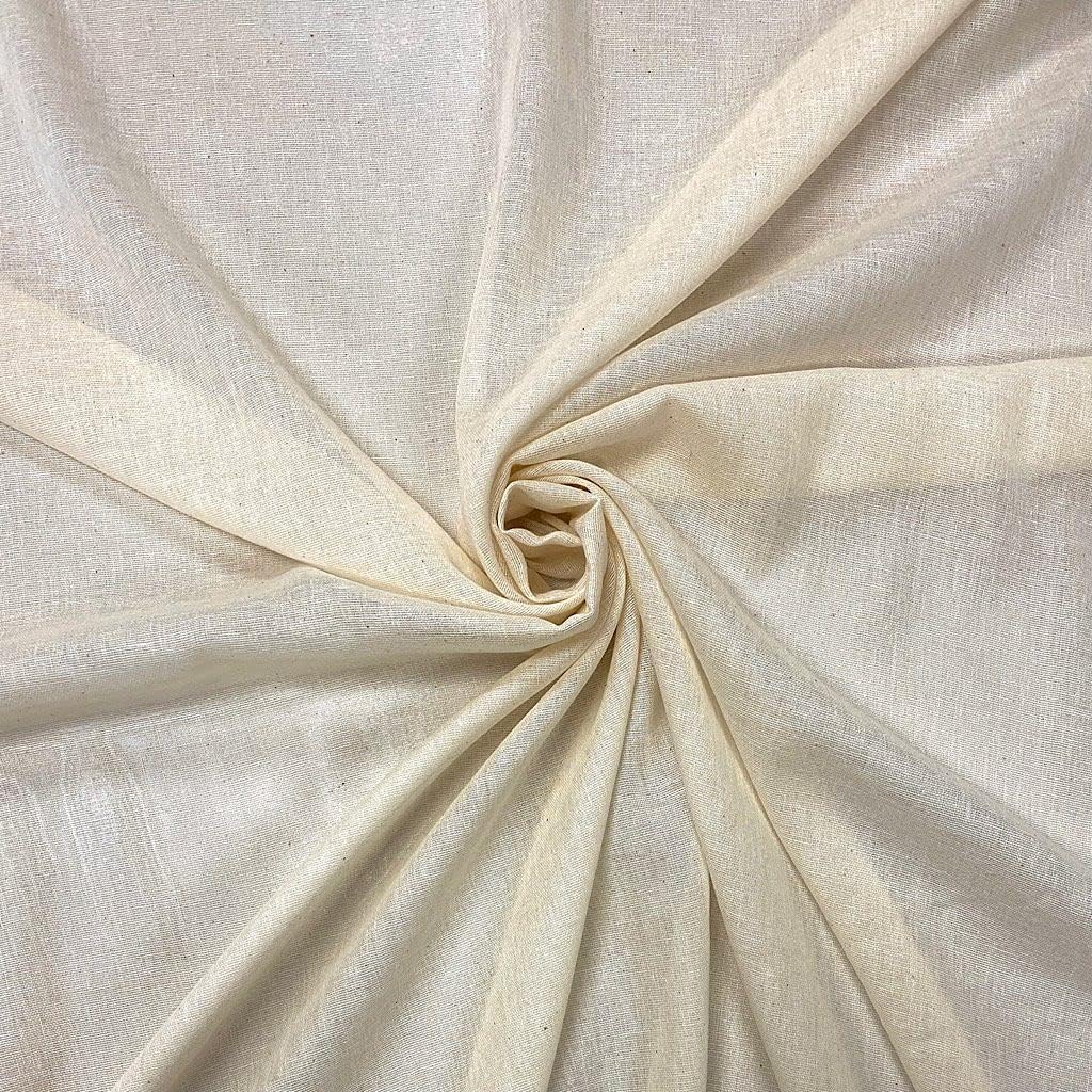 Muslin Cloth 100% Cotton Fabric Cheese Cloth by The Metre for Cooking, Embroidery, Straining, Baking and Halloween Decorations - Grade 90-140 cm / 55 Inch Wide - by Fashion Track (1 Metre, Natural)