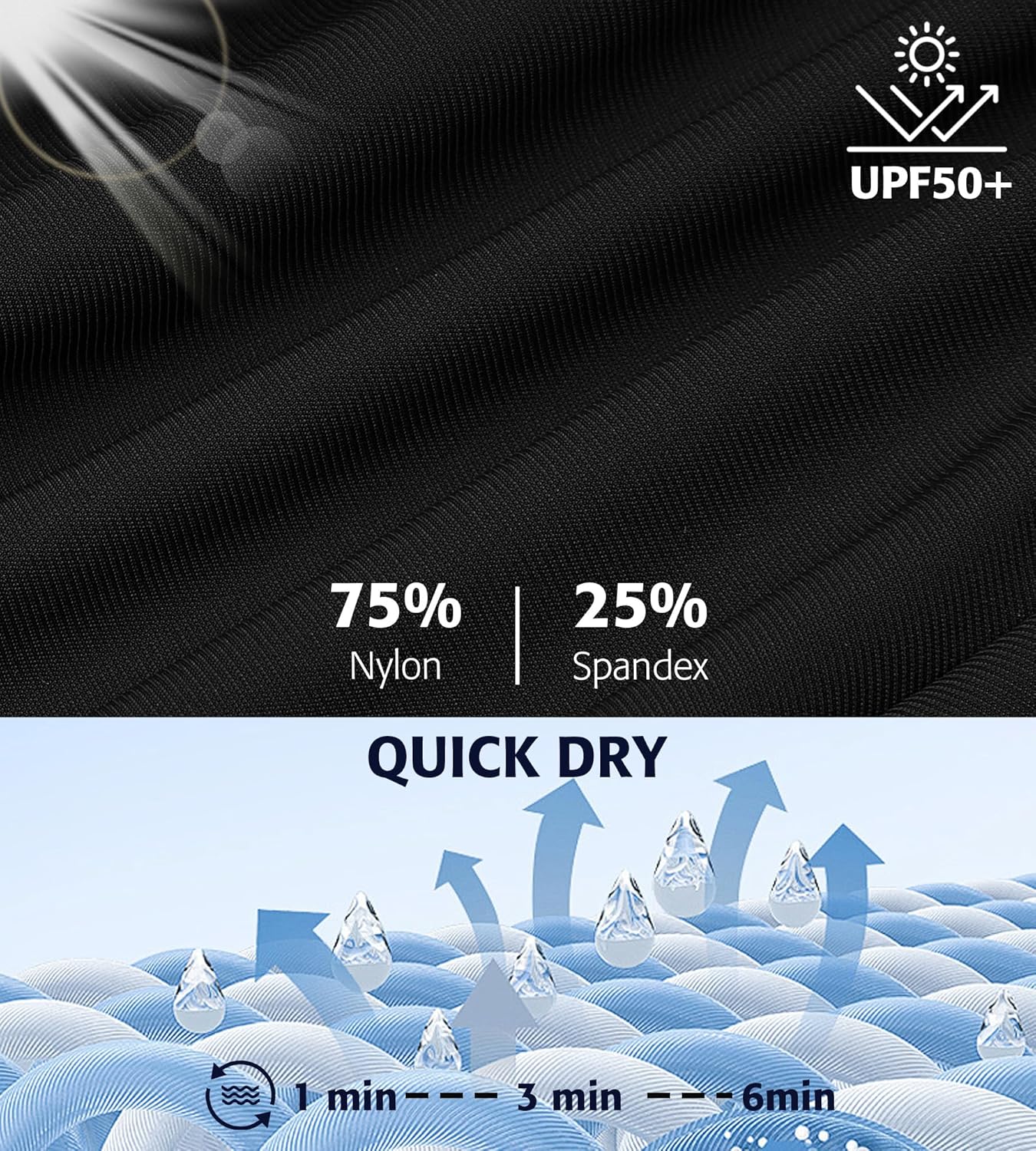 ATTRACO Women's High Waisted Swim Shorts Drawstring Board Shorts with Zipper Pockets Liner - Image 7