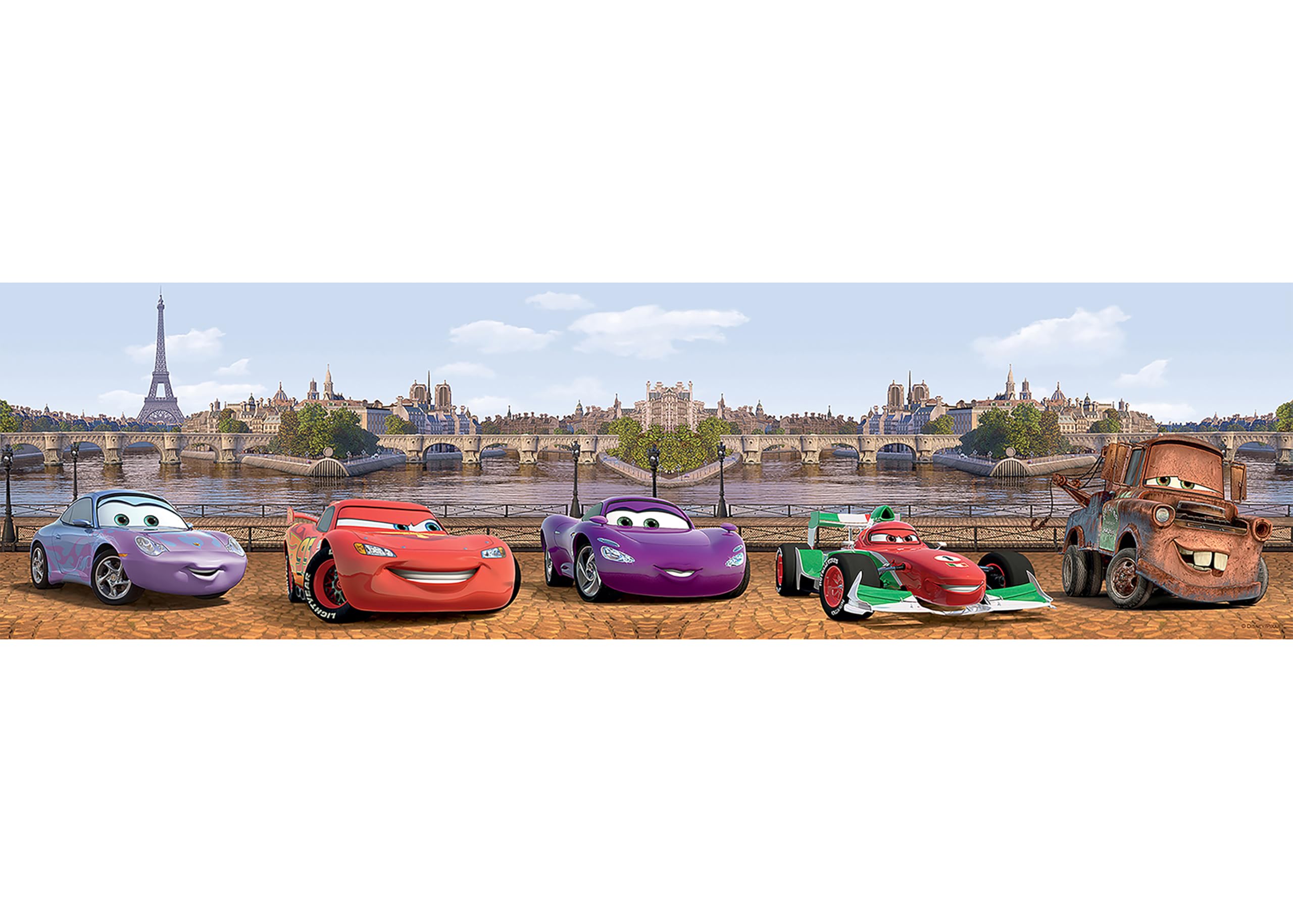 Disney AG Design Wall Border - Self Adhesive - Cars - Wall Decal - WBD 808, Multi-Colour, 0.10 x 5 m/4 x 197-Inch