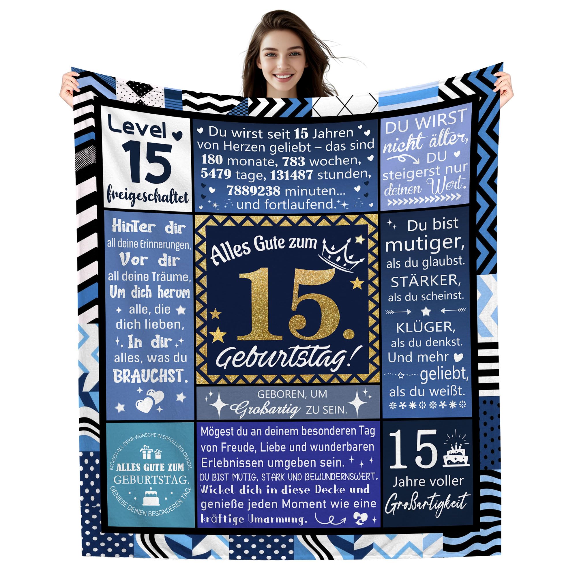 Geburtstagsgeschenk-Decke für Frau Mann Mama Papa Tochter Sohn Schwester Bruder Cousine Beste Freundin Geburtstag Inspirierendes Geschenk