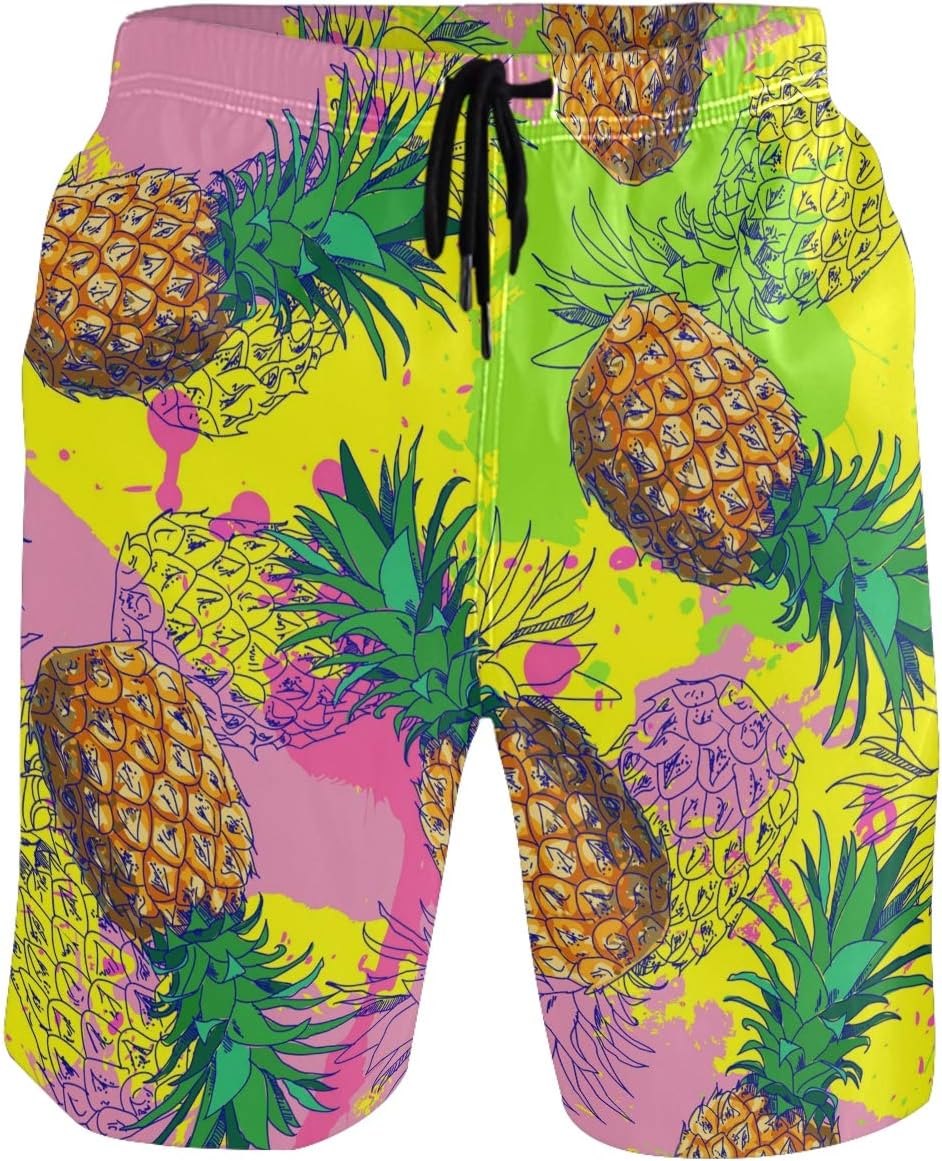 visesunny Stylish Mens Swim Trunks Quick Dry Beachwear Sports Swim Board Shorts Holiday Party Bathing Suits