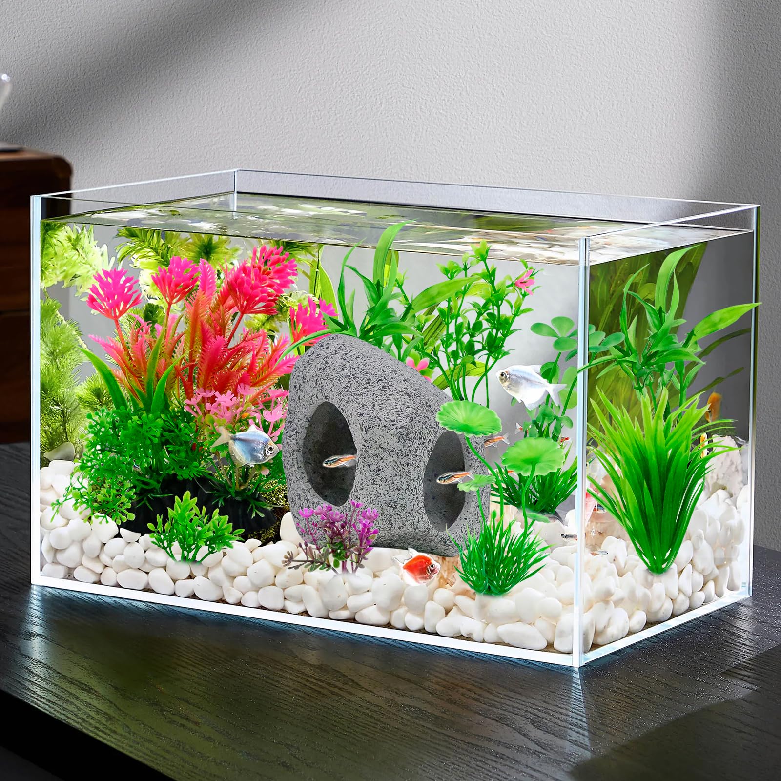 Aquarium Plastic Planten Grote Kunstmatige Plastic Plant Aquarium Landschapsdecoratie Grote Waterplanten Aquarium Decor