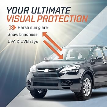 Car Sun Visor Extender Anti Glare Blocker HD Day Night Driving Visor Glare Sun Shield Tinted