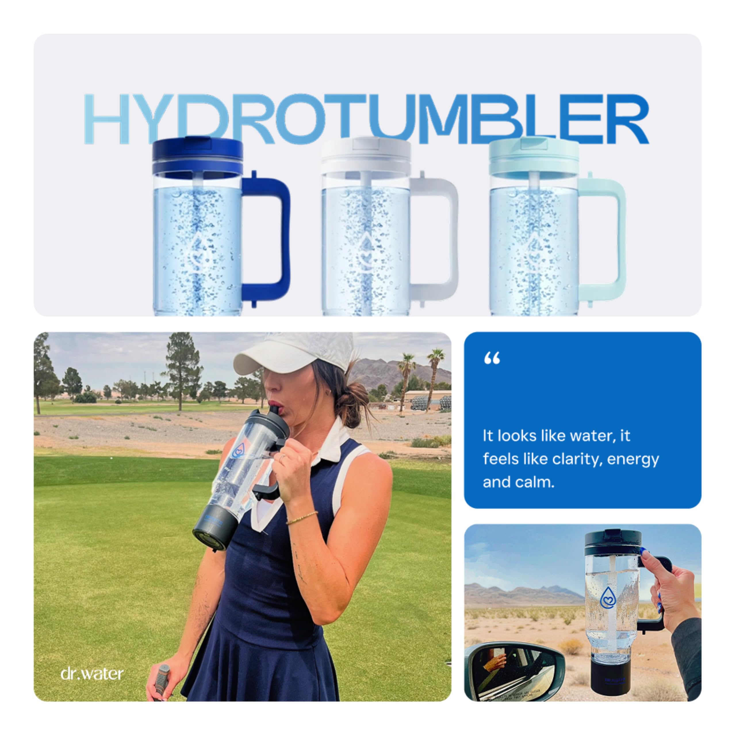 Dr.Water Hydrogen Bottle | 3X More Hydrogen Concentration | 32oz