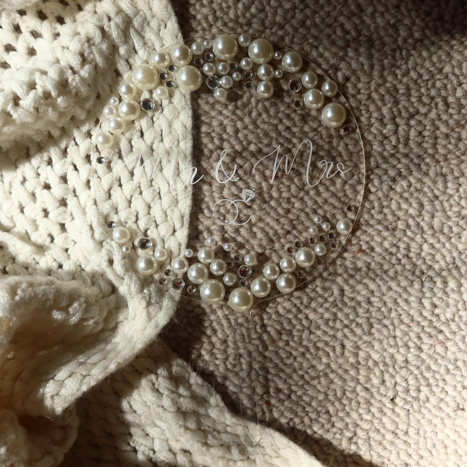 Mr and Mrs Cake Topper, Bride and Groom Sign Wedding, Engagement Cake Toppers Decorations