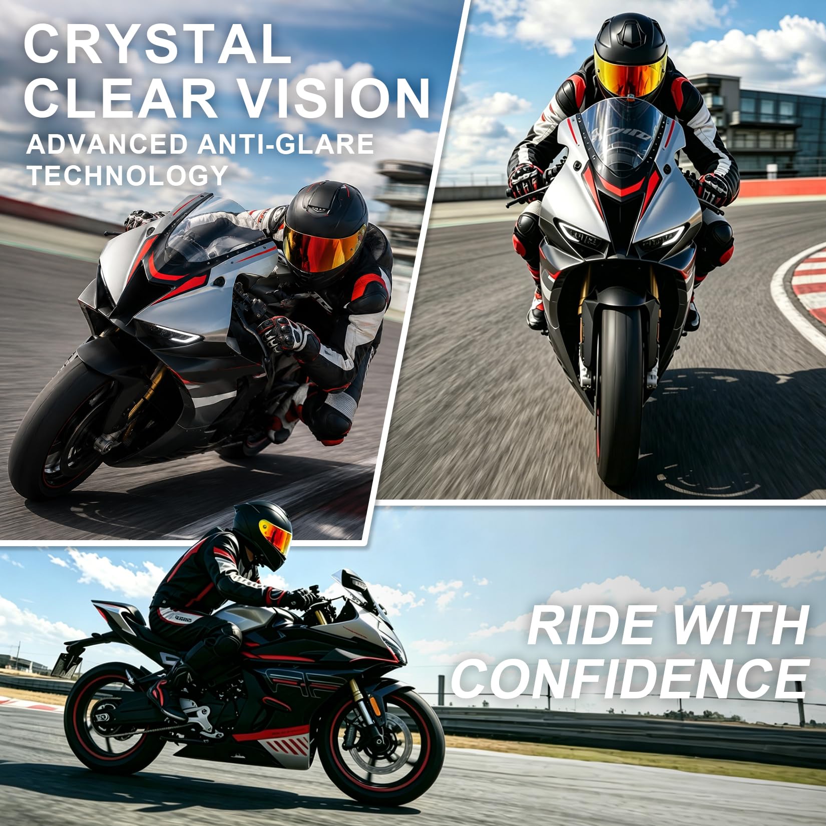 PSLER Motorrad Visier für HJC RPHA 11 (Pro/Carbon) und RPHA 70 (ST/Carbon), Ersatzvisier Kompatibel mit HJ-26 HJ-26ST, Anti-Kratz UV-Schutz, Pinlock Ready(Tiefes Goldrot)