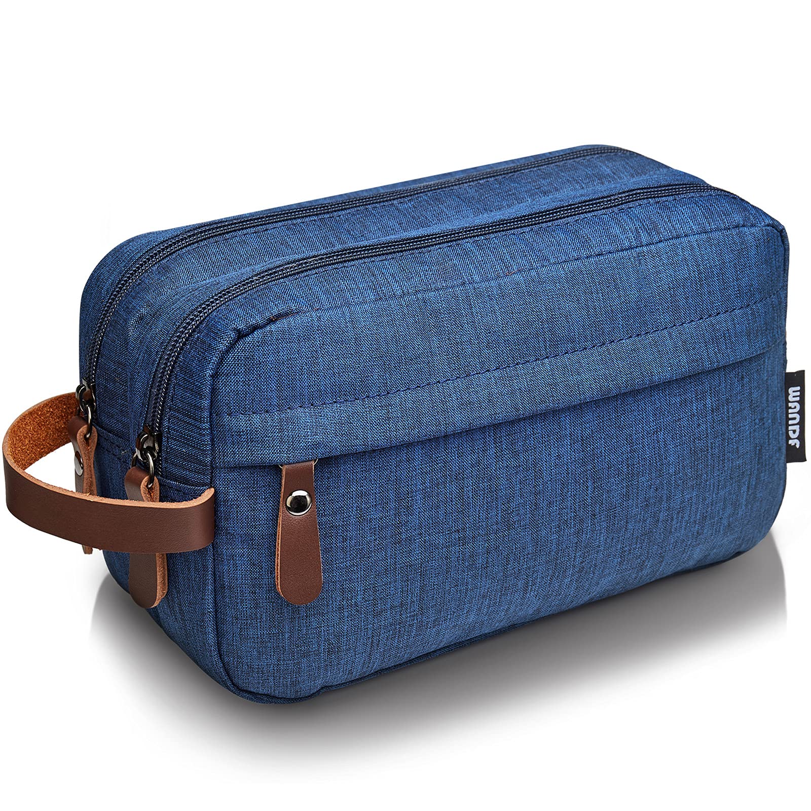 WANDF Kulturbeutel Waschtasche für Herren Damen Kulturtasche Kosmetiktasche für Männer Frauen Nylon Leichte (B - Blau)