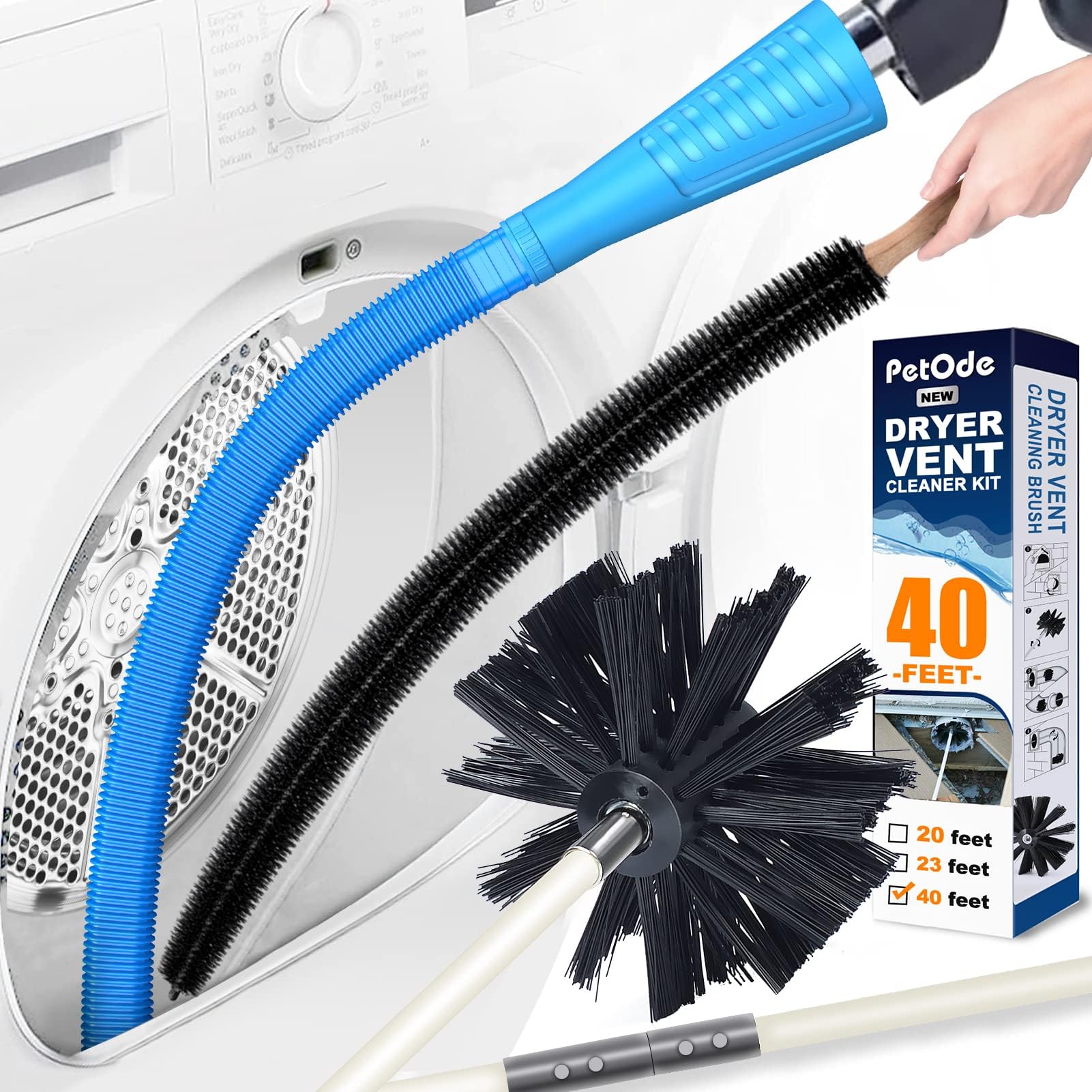 40 Feet Dryer Vent Cleaning Kit