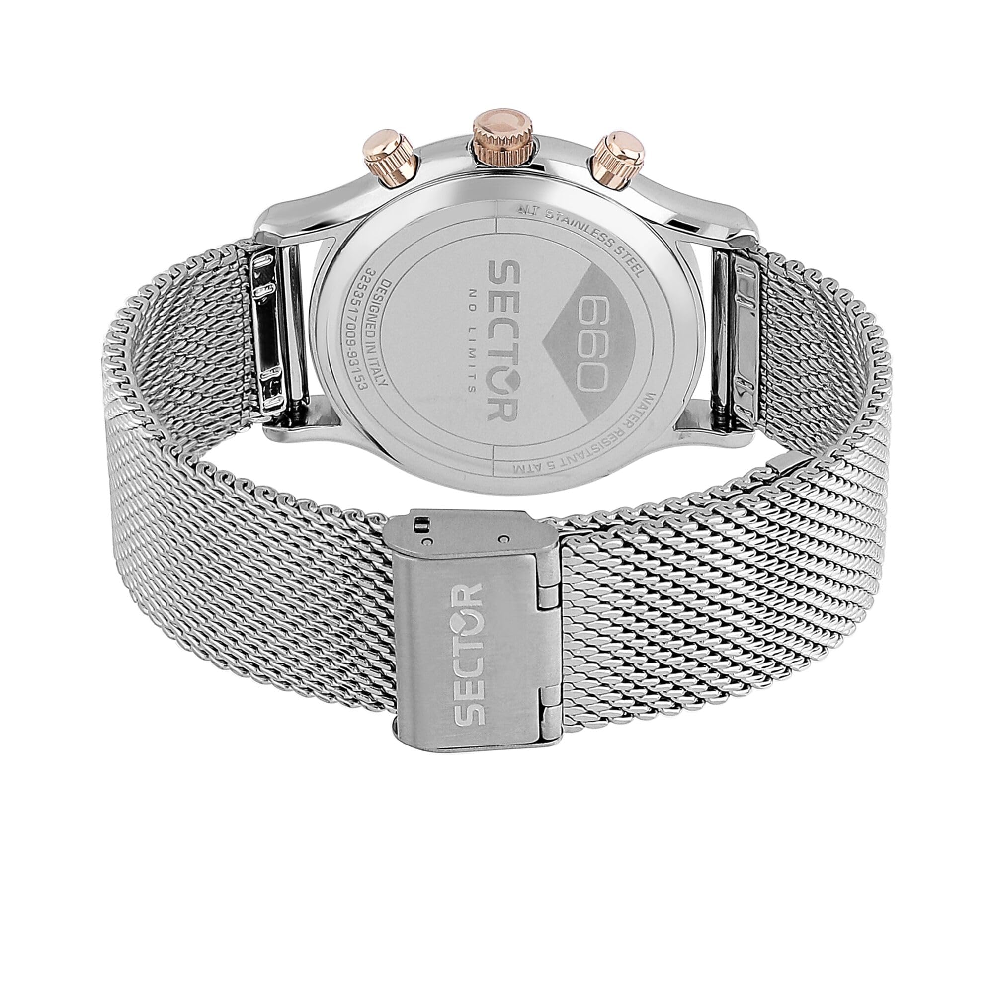 Sector No Limits 660 Orologio Uomo Multifunzione in Acciaio, PVD Oro rosa - R3253517010