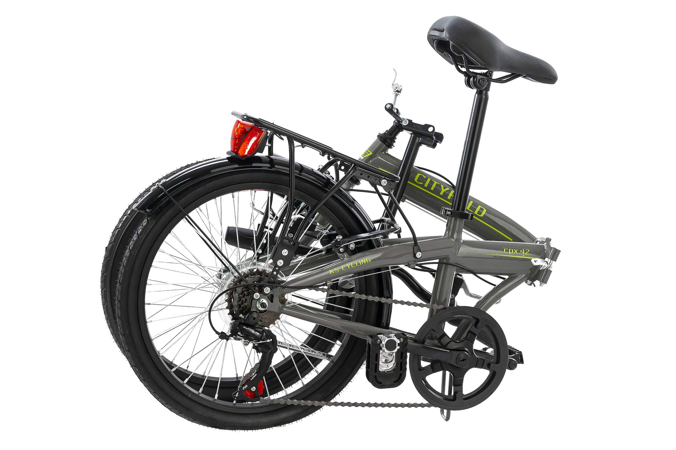 KS Cycling Faltrad 20'' Cityfold grau RH 27 cm : Amazon.de: Sport & Freizeit