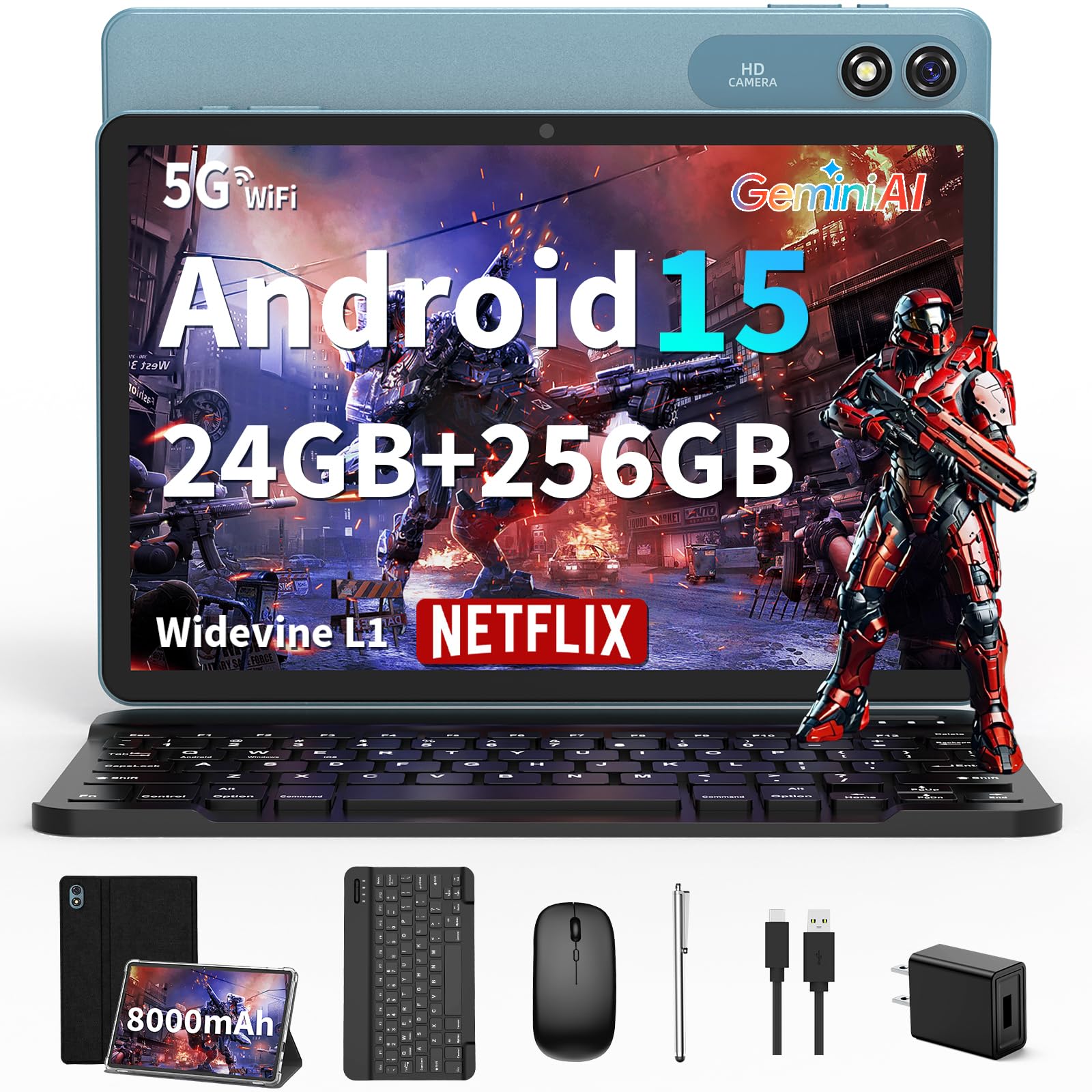 Android 15タブレット 24GB RAM+128GB ROM +2TB Amazon.com : Tablet,10.1