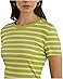 Lauren Ralph Lauren Striped Button-trim Rib-knit Tee - #3 of 4