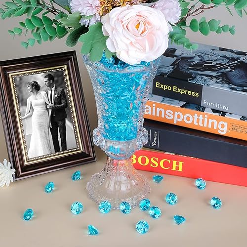 Vista 106 de Babenest - Relleno de jarrón de gemas falsas de diamantes acrílicos, 240 piezas de diamantes de imitación de 3/4 pulgadas, joyas de cristal
