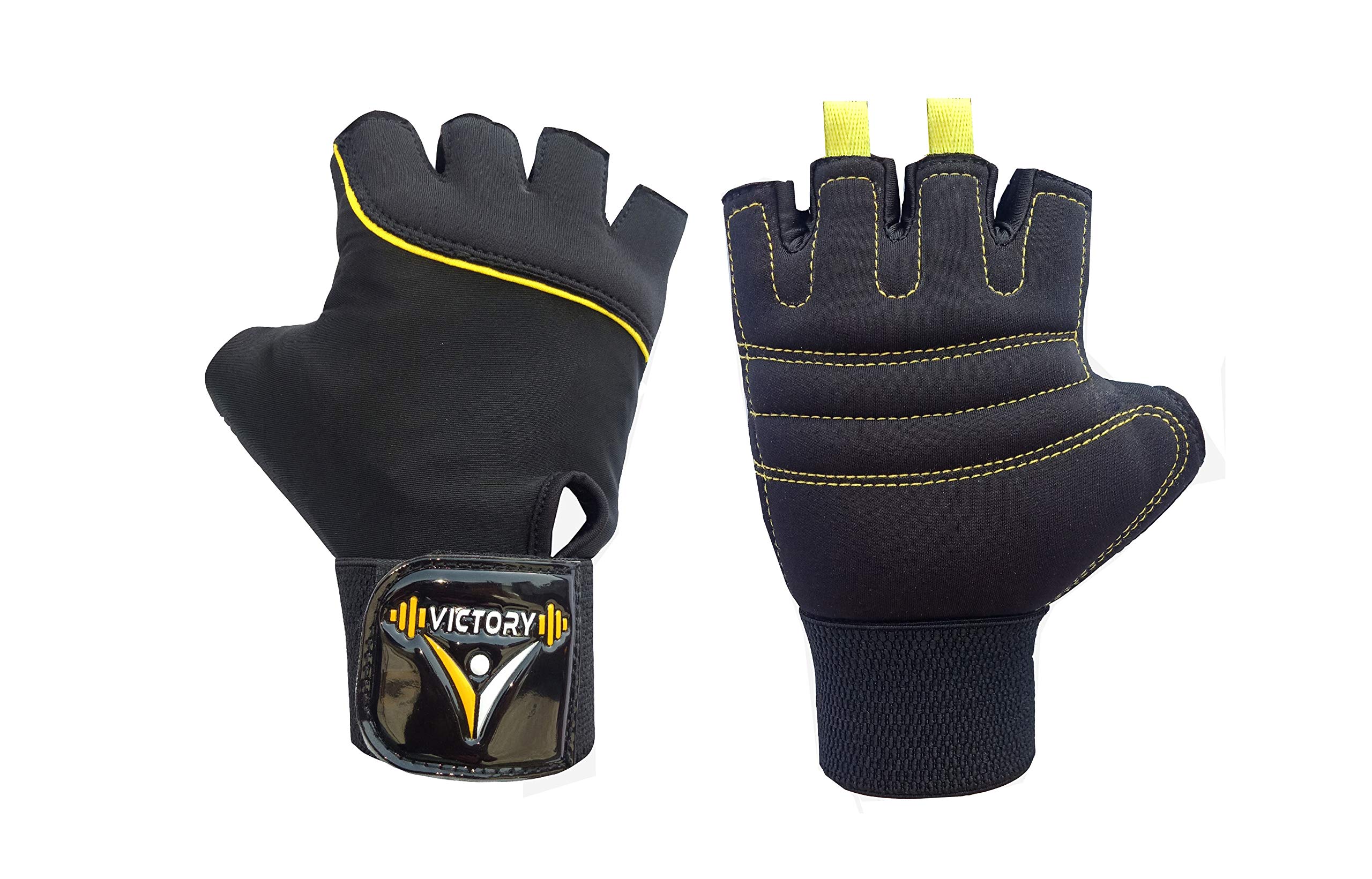 Victory Neo- 01 Skin Fit Gym & Fitness Glove (Yellow) (B07TSDP9SG) Amazon Price History, Amazon Price Tracker