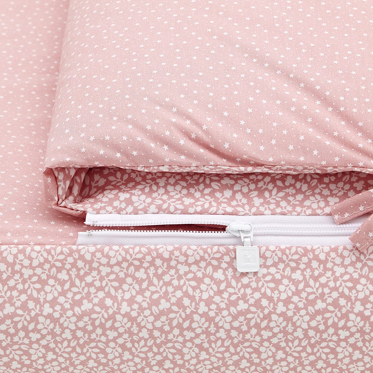 Cambrass 45979 Nest Fitted W/S Forest Pink 60 x 120 x 3 cm, różowy