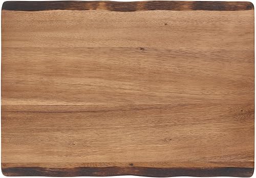 Miniatura 2 de Rachael Ray Pantryware - Tabla de cortar de maderatabla de servir de madera, 17 x 12 pulgadas, color marrón