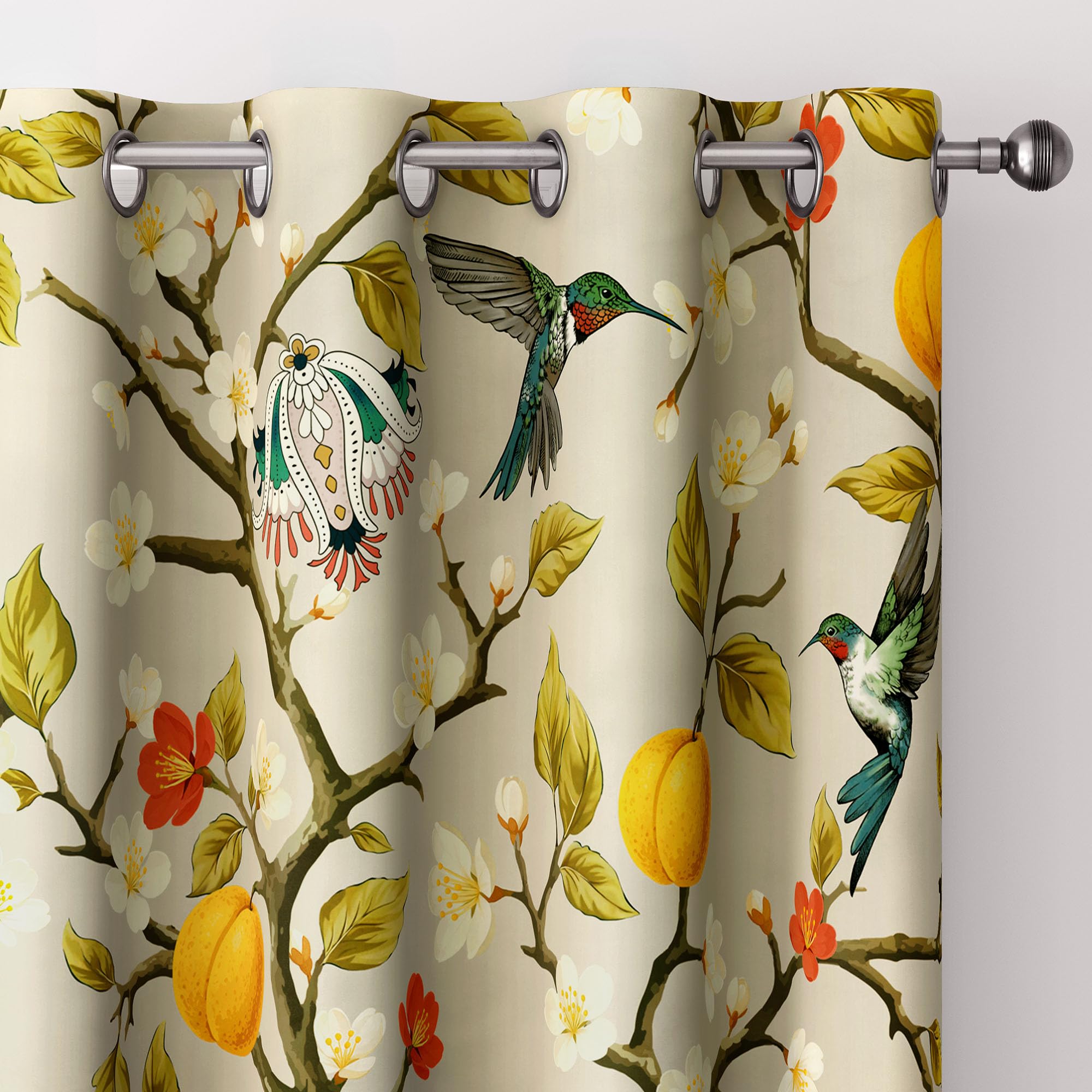 Tyrot Floral Hummingbird Curtains