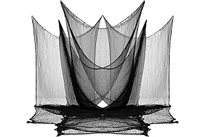 Chaoaixx Halloween Creepy Cloth Black 80*300inch - The Spookiest Decoration For Your Halloween Party