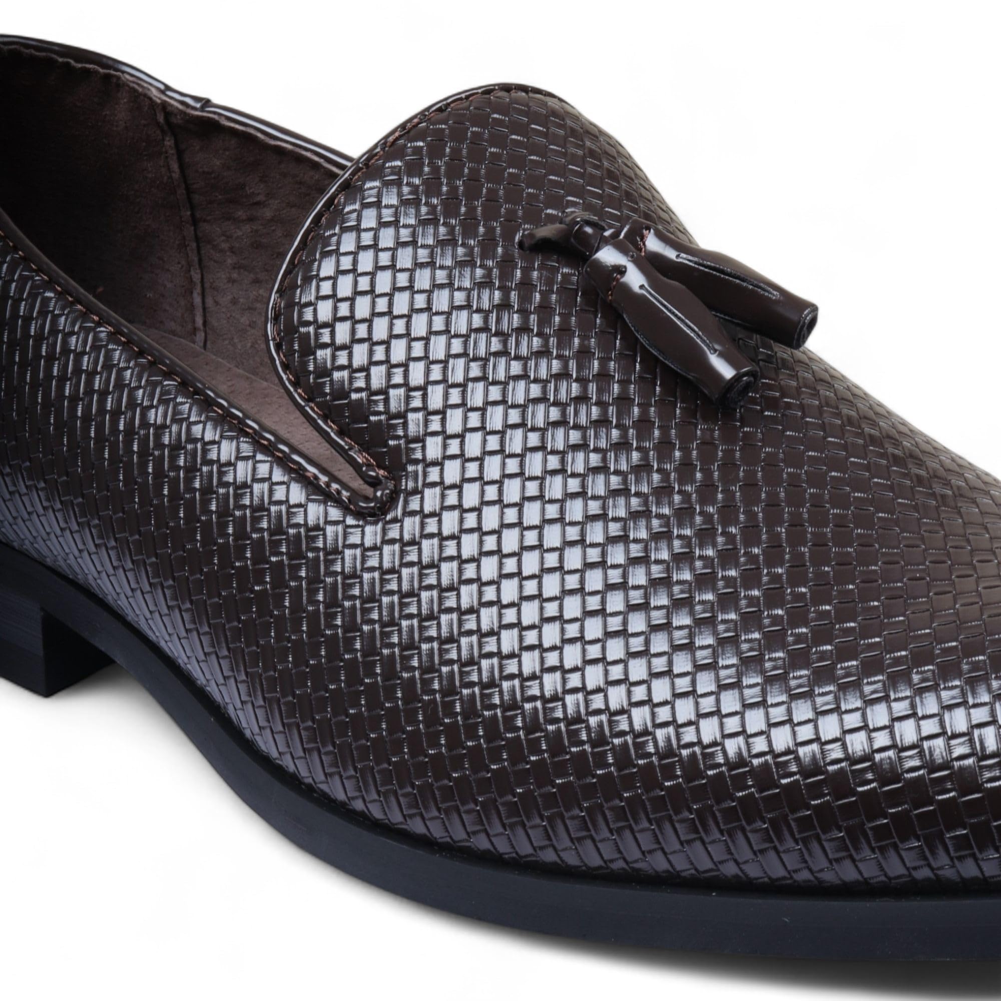 Zapatos de Cuero sin Cordones con Borlas Formales Para Hombre de Dolcetto