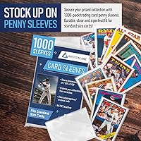 Vista 3 de Fundas de centavo prémium para tarjetas de intercambio, fundas suaves para tarjetas de béisbol, funda de plástico ultra transparente para tarjetas