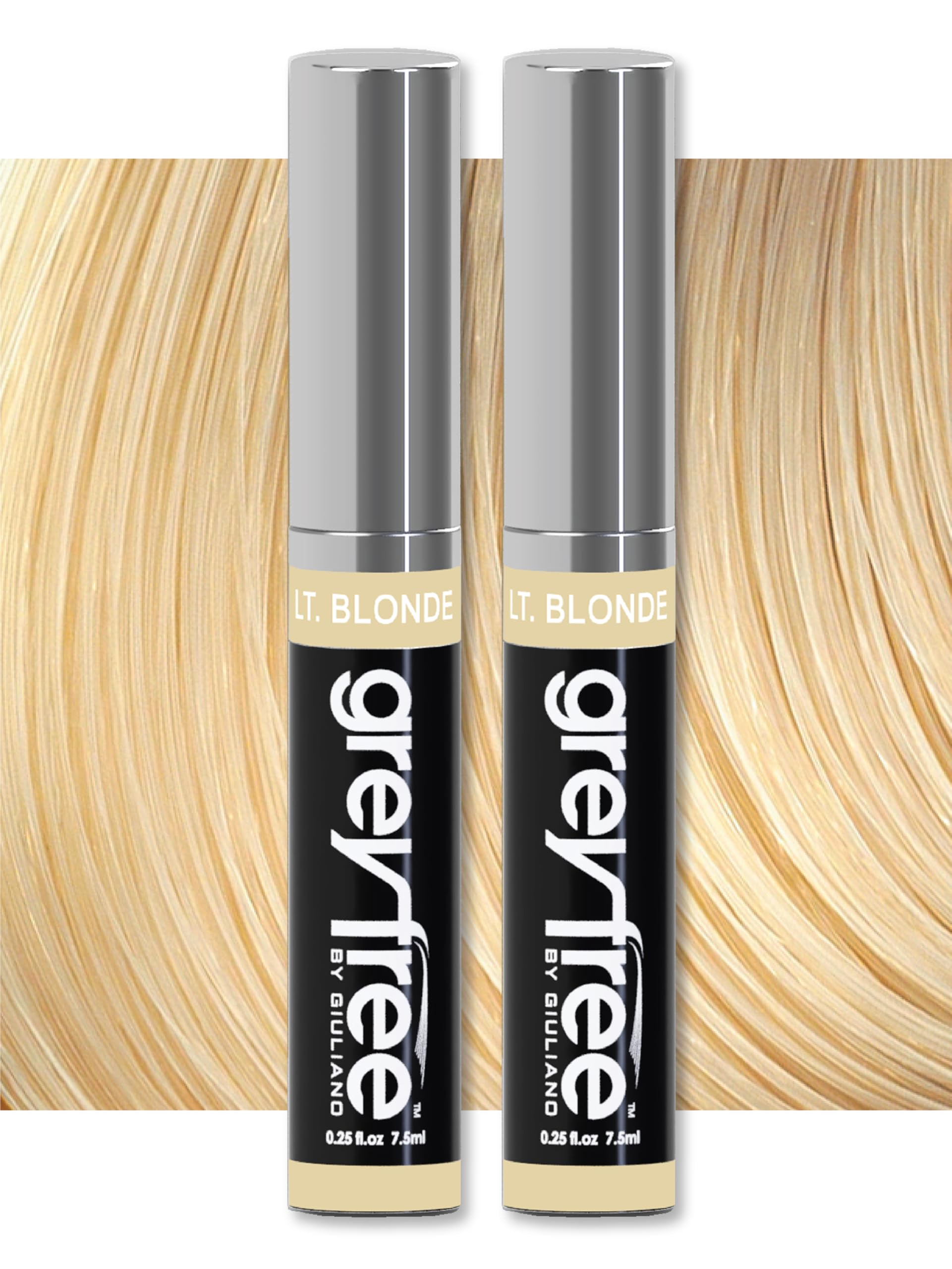 Root touch up, temporary hair color to cover gray hairlines, eyebrows, Mustache & Beards 2 PACK ( LIGHT BLONDE )