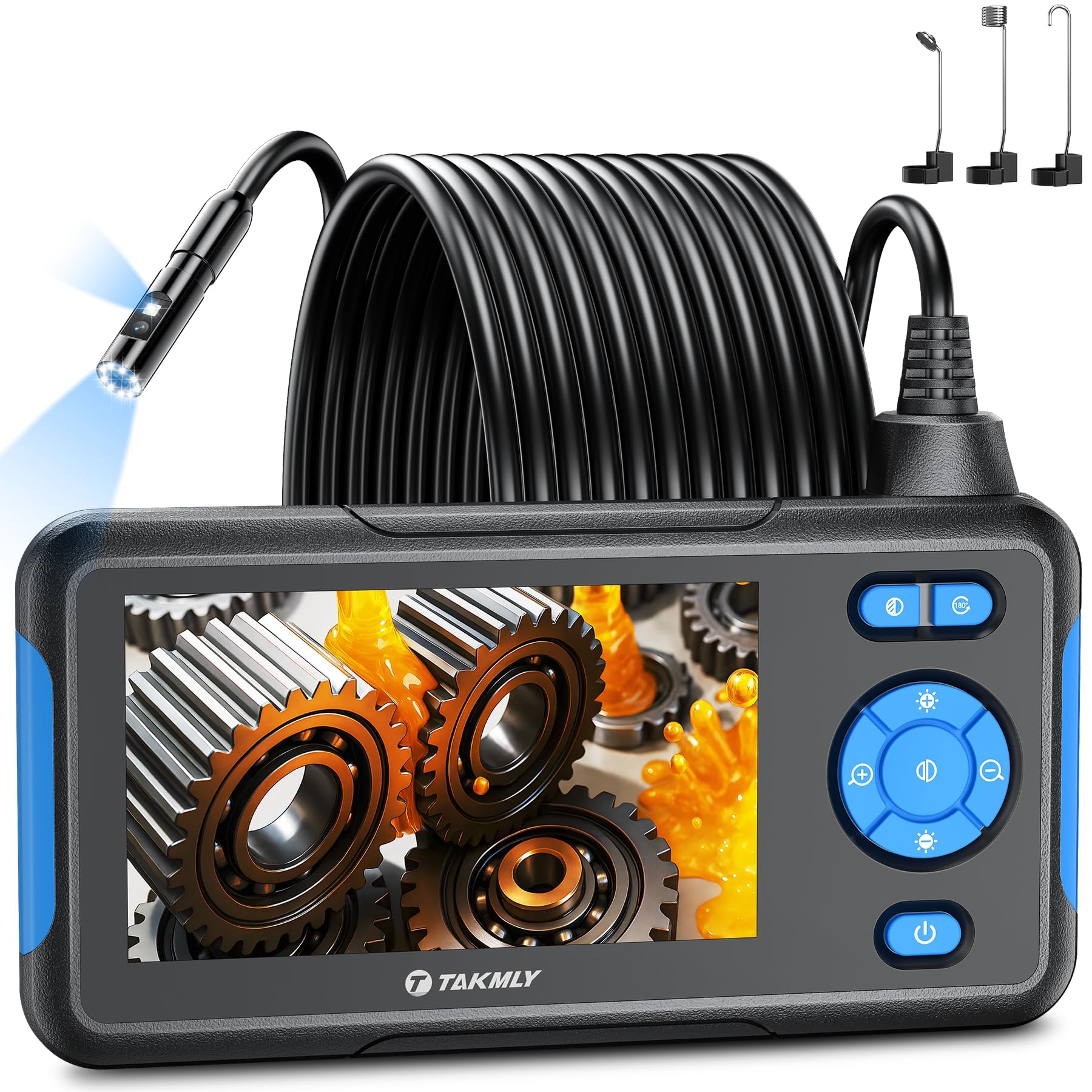 T TAKMLY Dual Lens Endoscope Camera