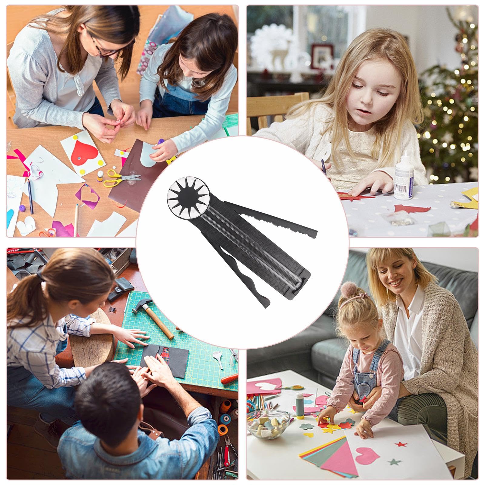 Taglierina per carta – Strumento per scrapbooking | Macchina per la lavorazione della carta stabile con misure | Taglierina efficiente per la creazione di biglietti e album di ritagli