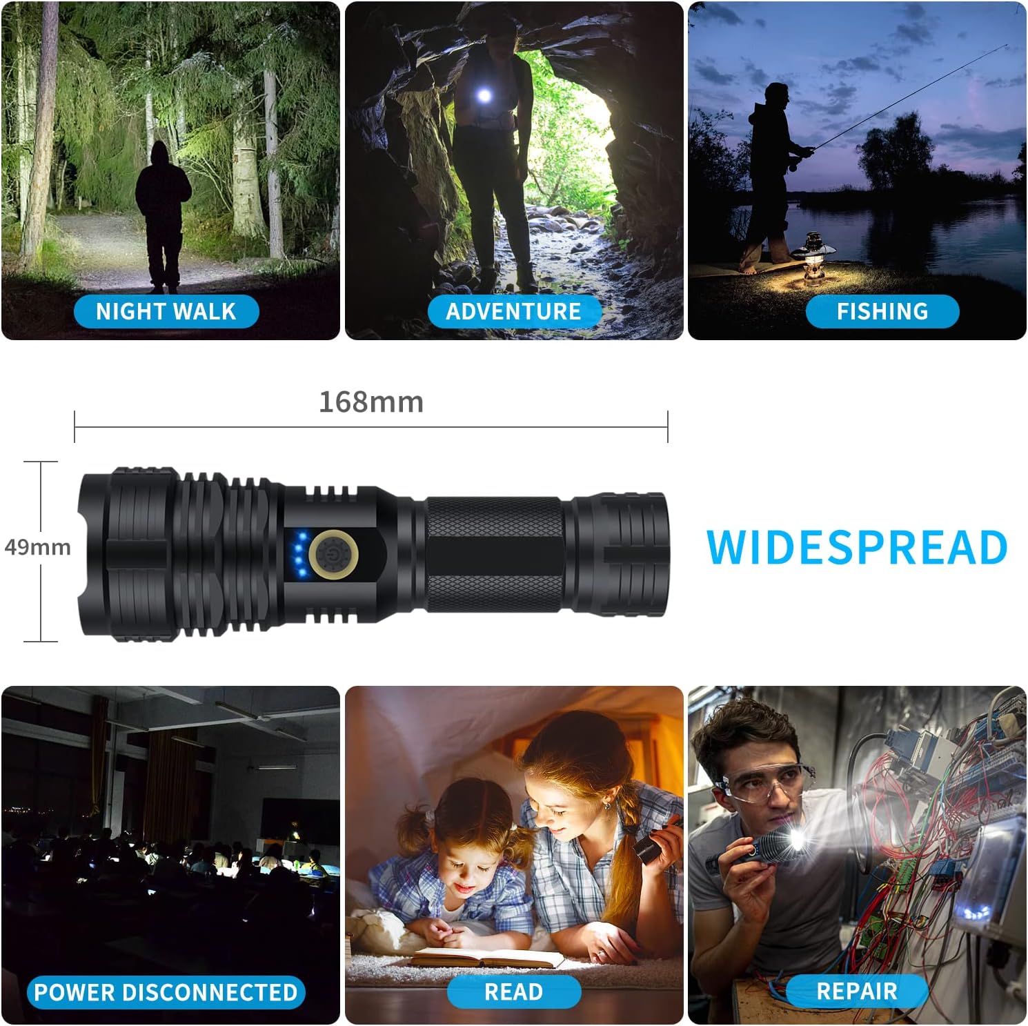Rechargeable Flashlights Flashlight Emergencies Waterproof Photo