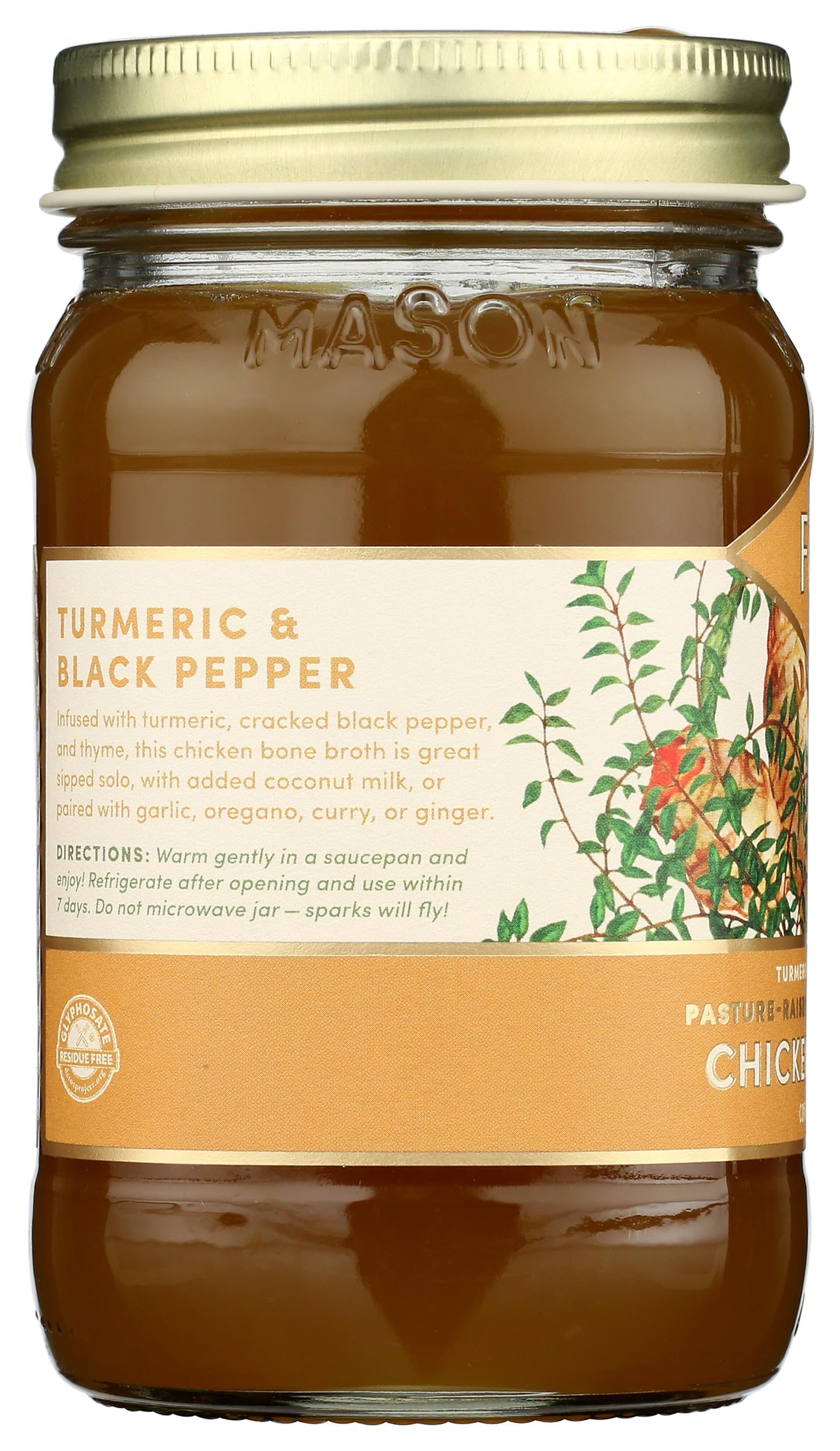Fond, Bone Broth Chicken Turmeric Black Pepper, 14 Fl Oz