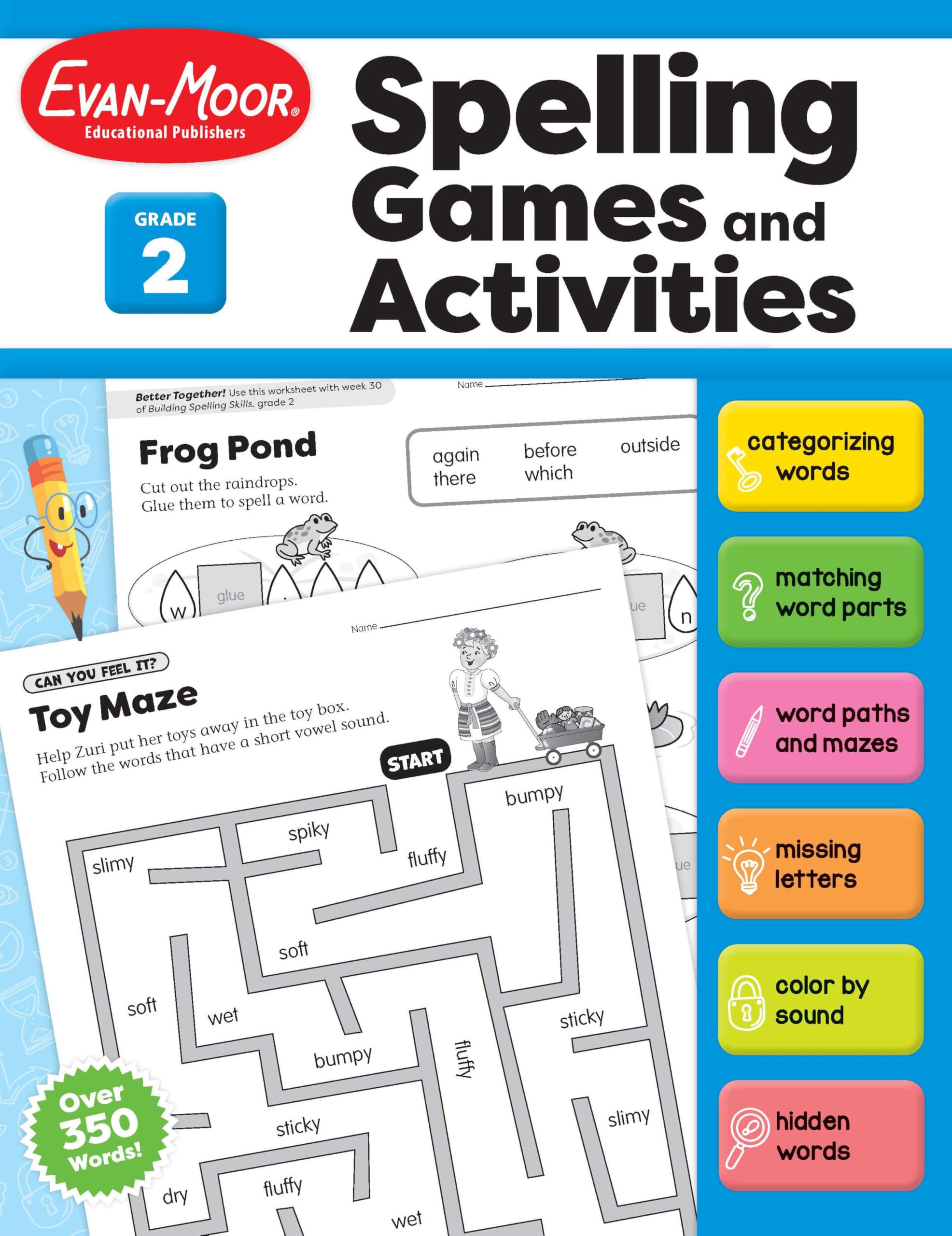 Spelling Games And Activities, Grade 2