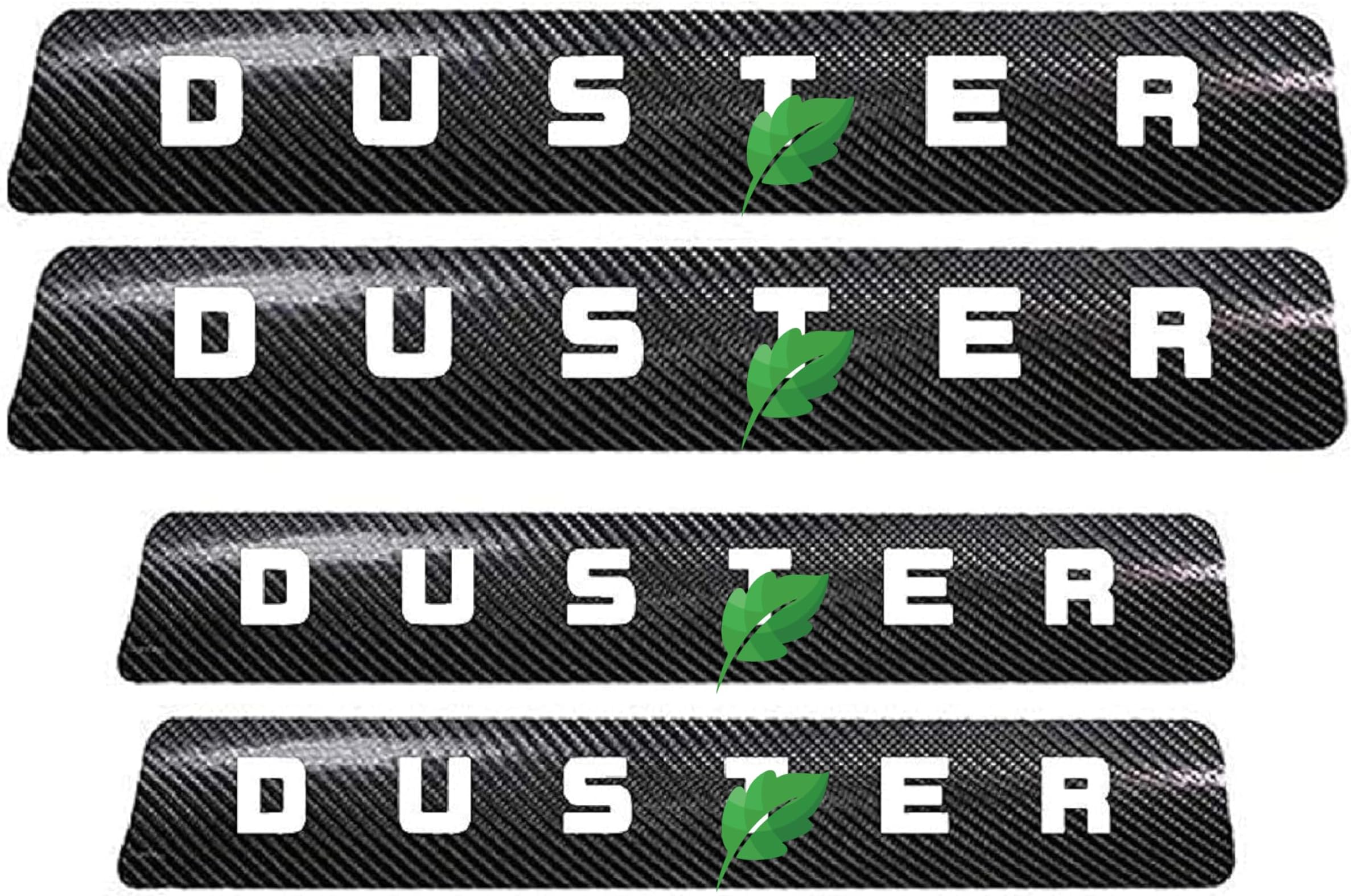 ISEE 360® Renault Duster Anti Scratch Door Still Guard Protector Vinyl Decal Car Exterior Sticker Four Pieces for All Doors (Pack of 4) (Black)