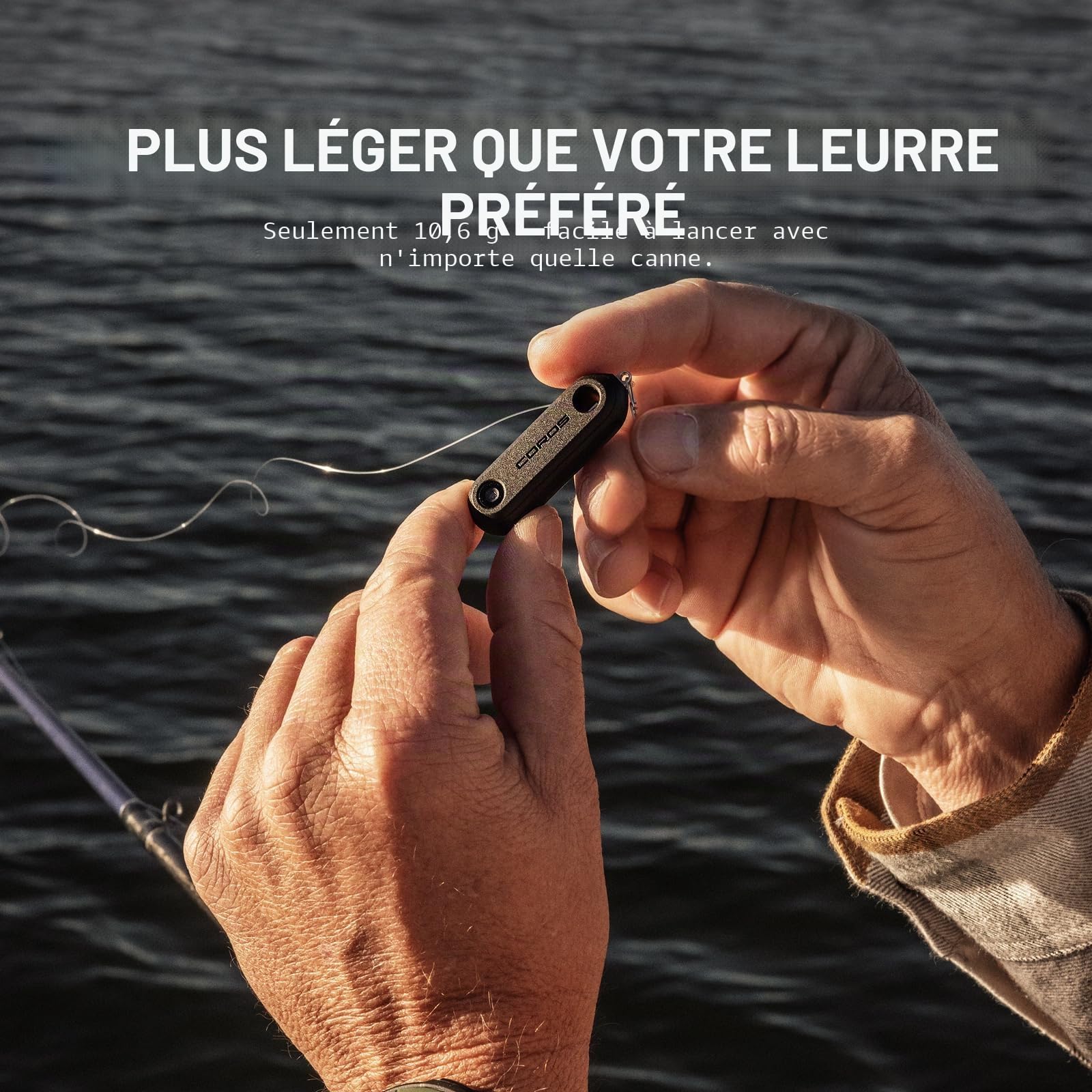 COROS HYDROP Sondeur de pêche - Capteur léger et lançable | Mesure profondeur, température, luminosité et couleur de l'eau, Compatible COROS NOMAD et VERTIX 2S