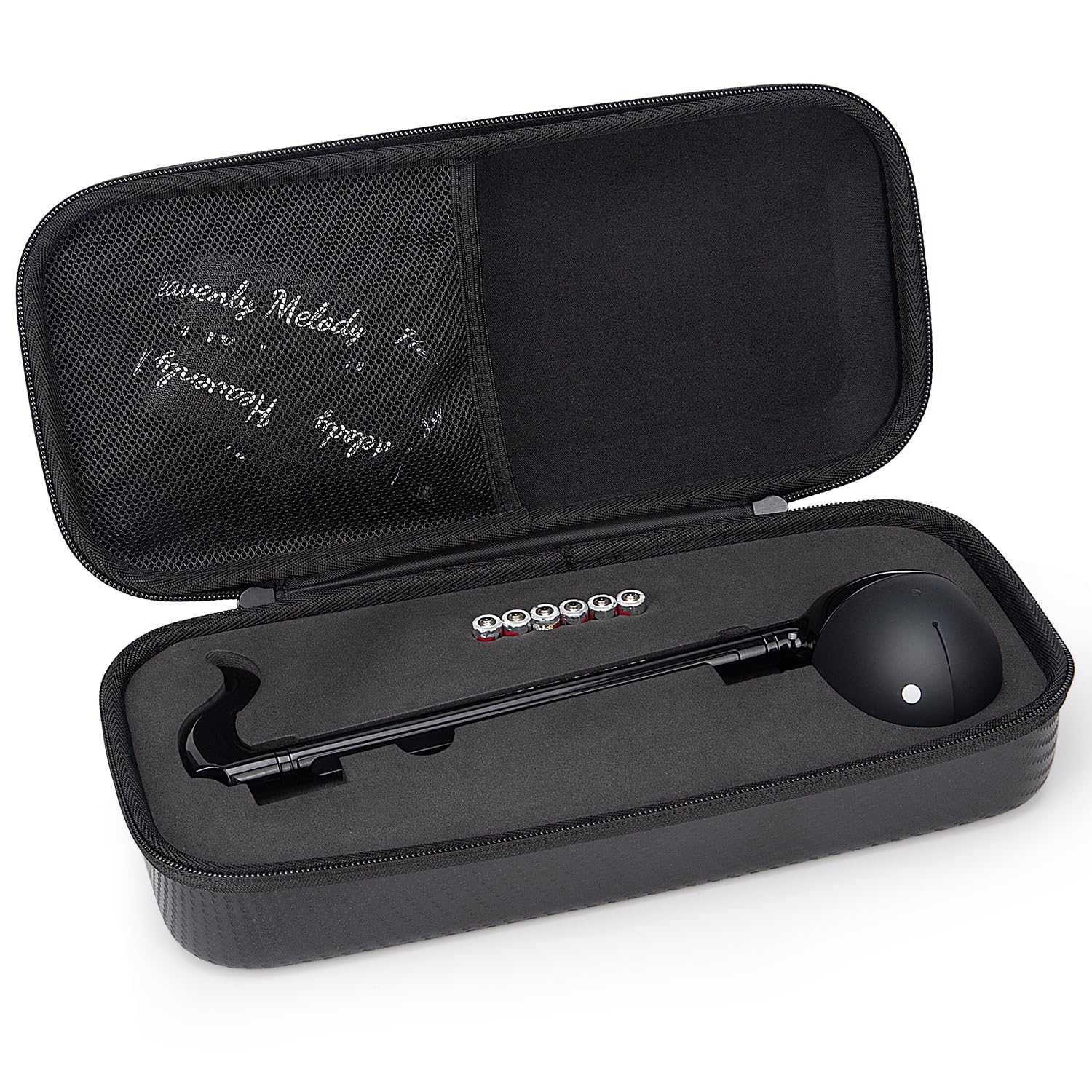 Case for Otamatone [Regular - 10.7 inch] Japanese Electronic Musical Instrument Portable Synthesizer Travle Case with Musical instrument Strap, Inner Zipper Pouch