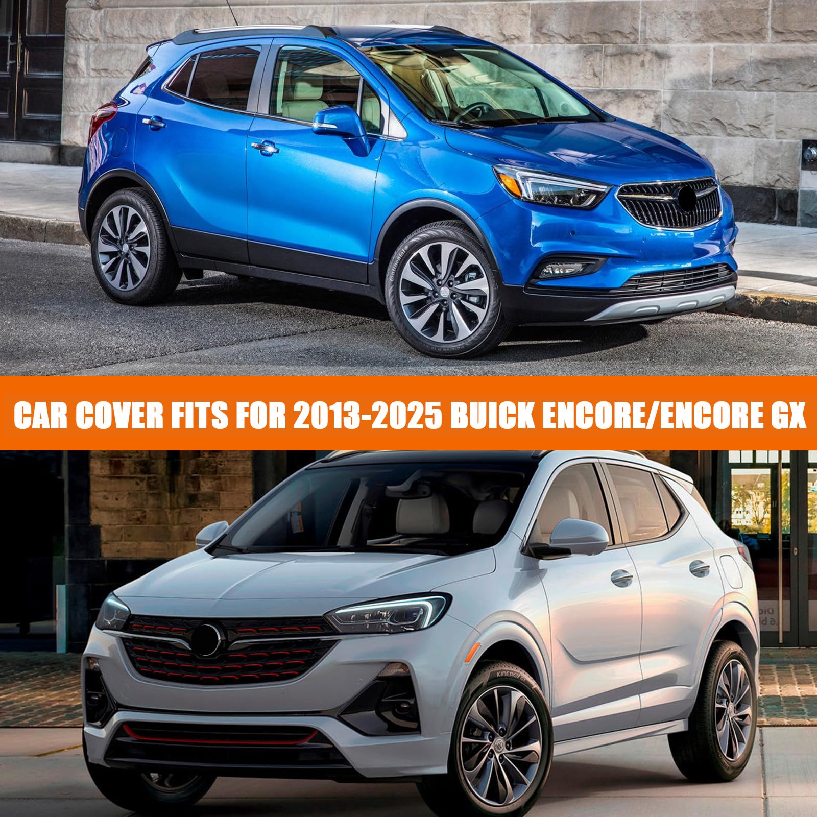 5 Layer Car Cover For Buick Encore 2013-2022 - All Weather Protection With Storage Bag