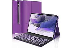 Keyboard Case for Samsung Galaxy Tablet S7 FE/S8 Plus/S7 Plus 12.4 inch