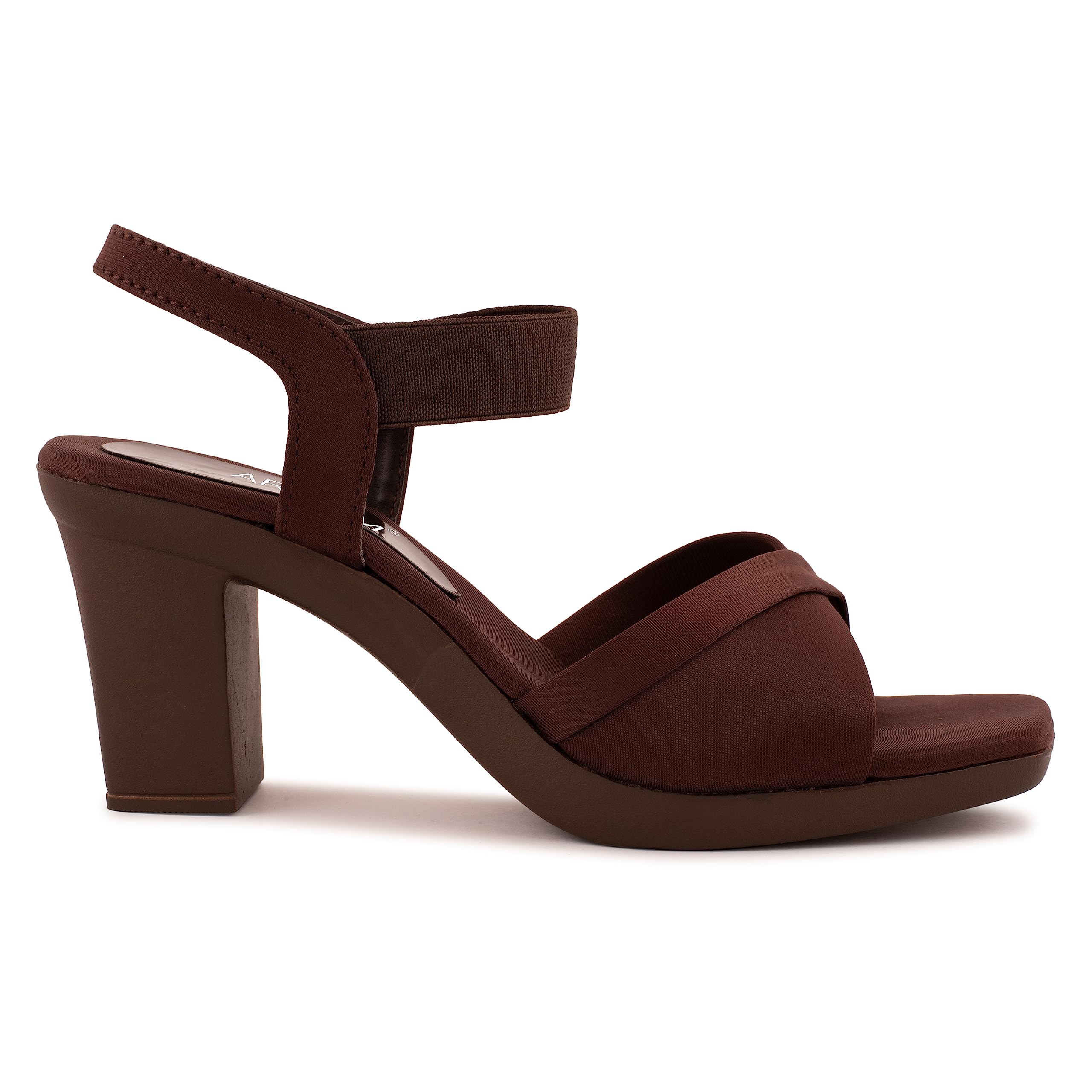 AROOM Casual Heel Sandals Solid Comfortable Sole For Womens & Girls (Brown, numeric_7) (B0C73XRBVD) Amazon Price History, Amazon Price Tracker