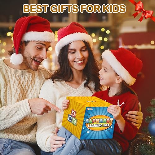 Miniatura 7 de Juguete de aprendizaje del alfabeto para niños de 3, 4, 5, 6 años, juego de 26 letras a juego, caja misteriosa del alfabeto, juguete educativo