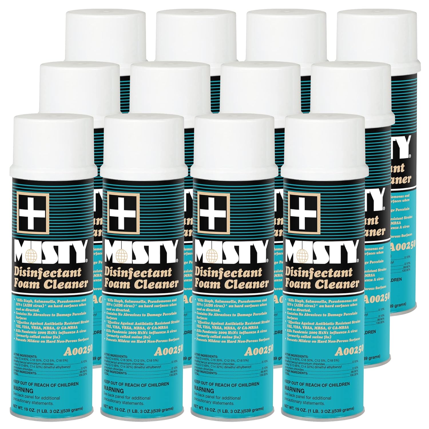 MISTY Disinfectant Spray 19 Ounce (Case of 12) 1001907