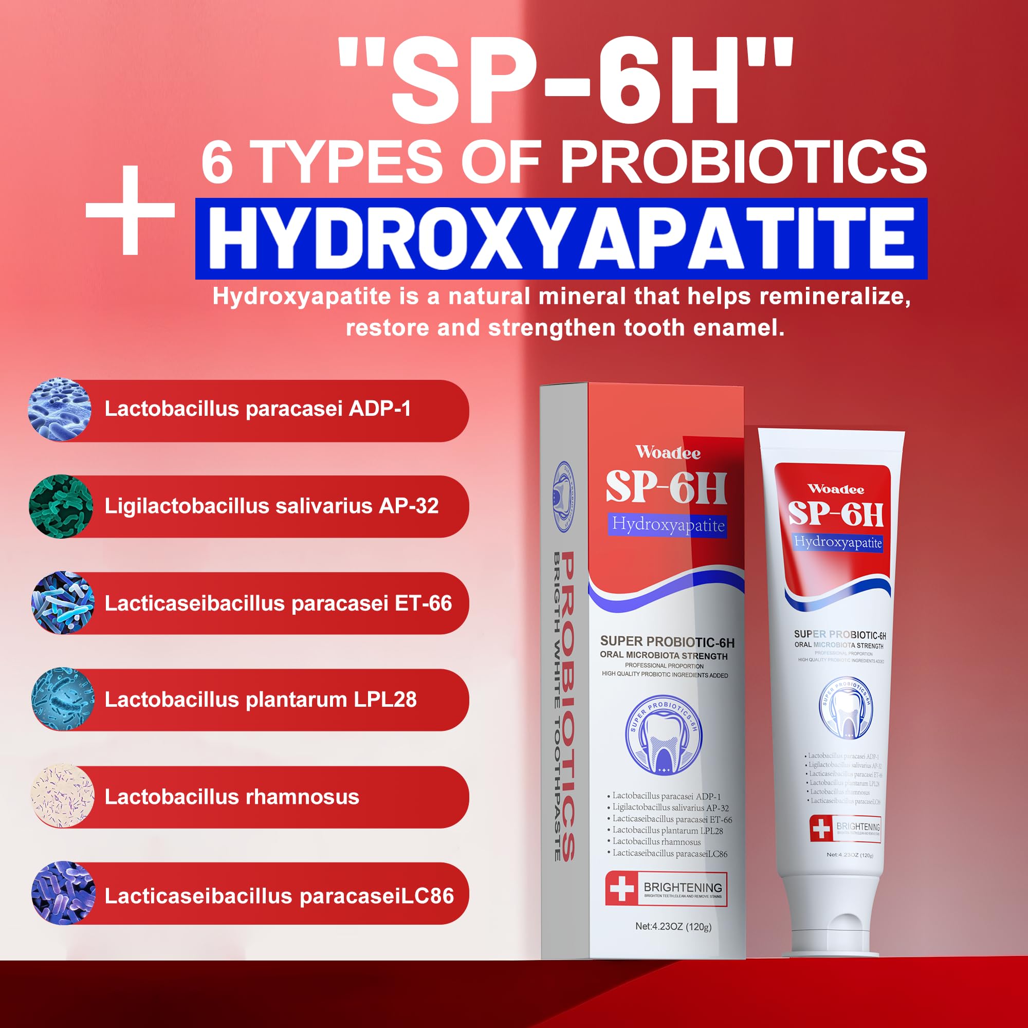 Amazon.com : Woadee SP-6 Hydroxyapatites Toothpaste, SP-6