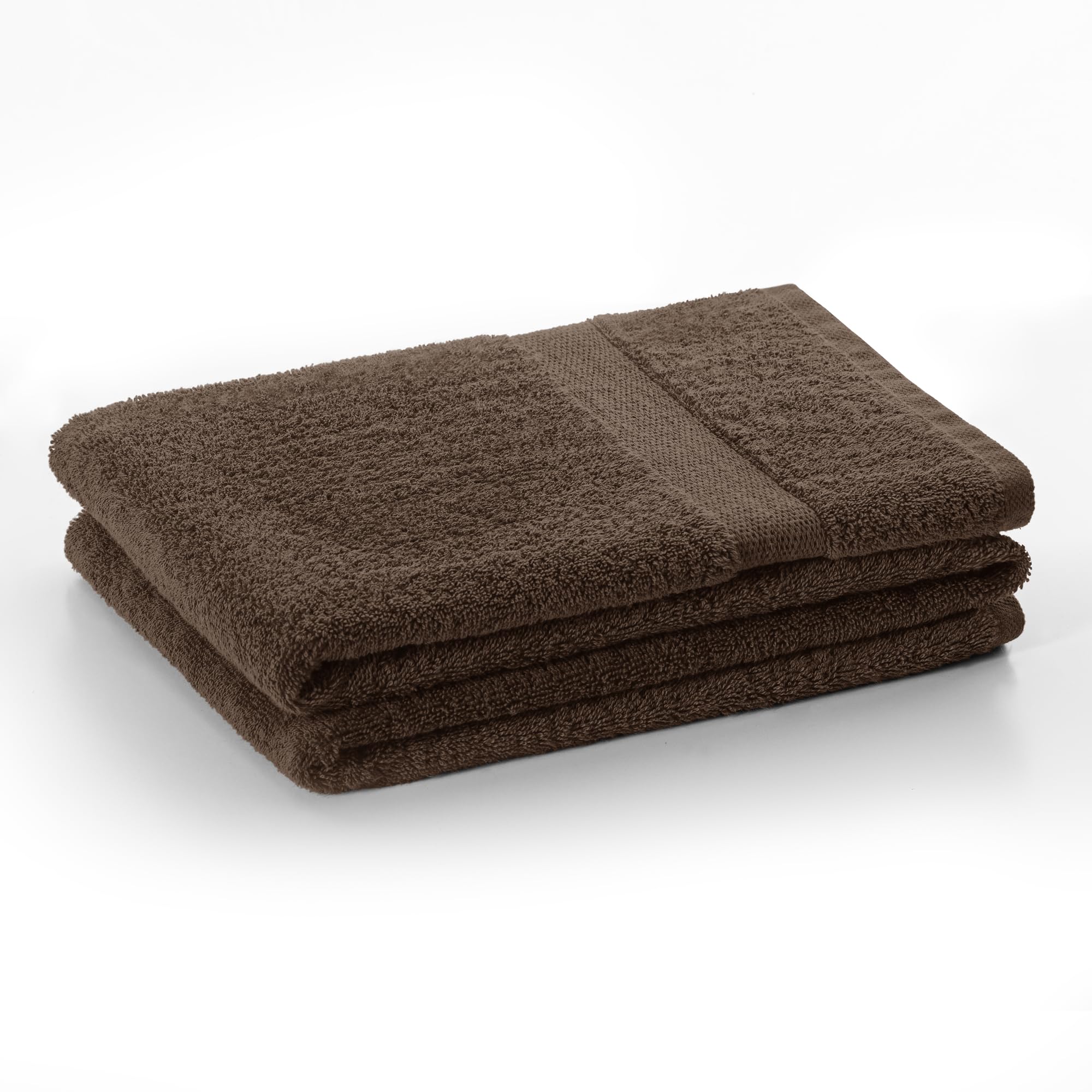 DecoKing Set di 10 asciugamani in cotone di qualità 525 g/m², 4 asciugamani per ospiti 30 x 50 cm, 4 asciugamani da 50 x 100 cm e 2 teli da bagno 70 x 140 cm, marrone noce, assorbenti