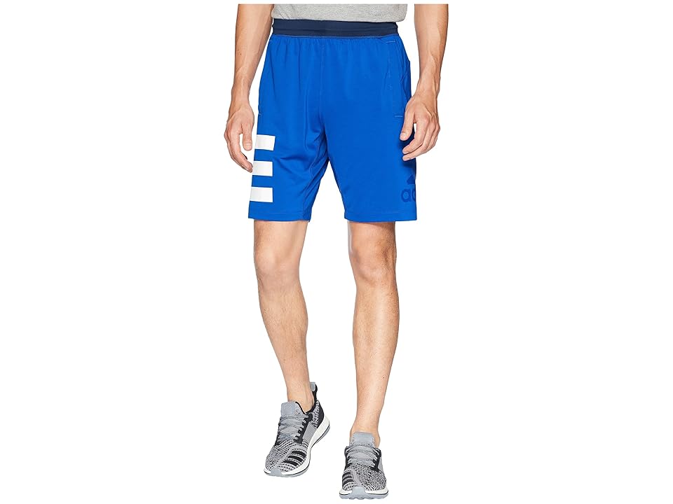 

adidas Speedbreaker Hype Icon Knit Shorts (Collegiate Royal/White) Men's Shorts