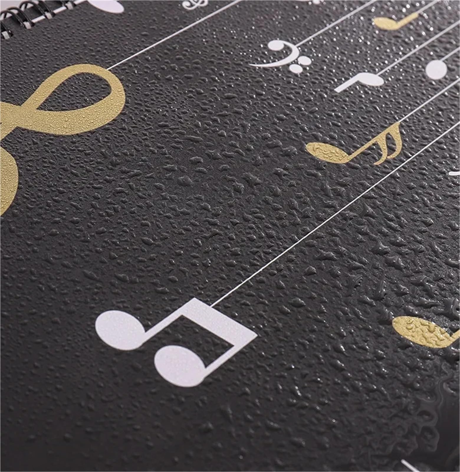 Carpeta de partituras música A4 transparente multicapa para Partituras, Archivos(Black A 50pages)