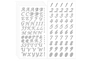 Sparkle Graduation Cap Letter Stickers