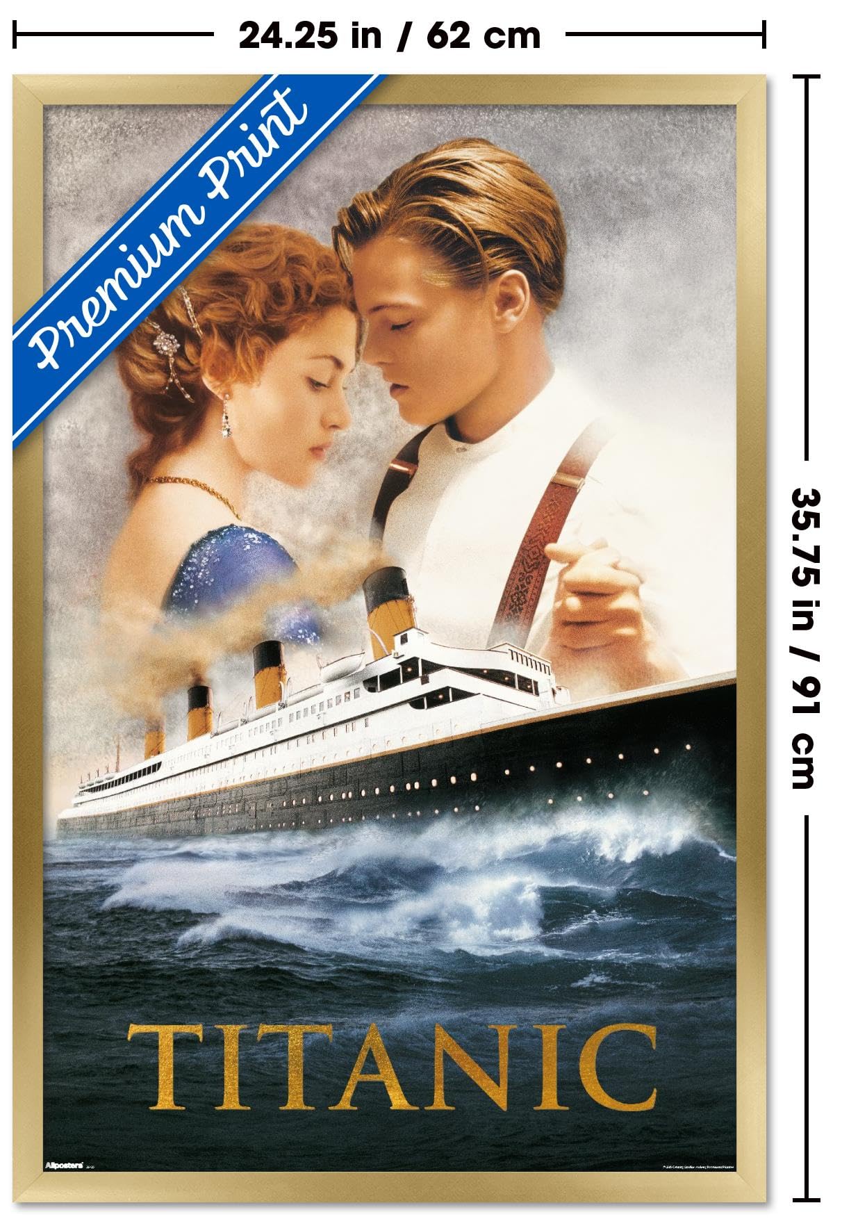 Amazon.com: Titanic (1997) - Dance One Sheet Wall Poster, 34L
