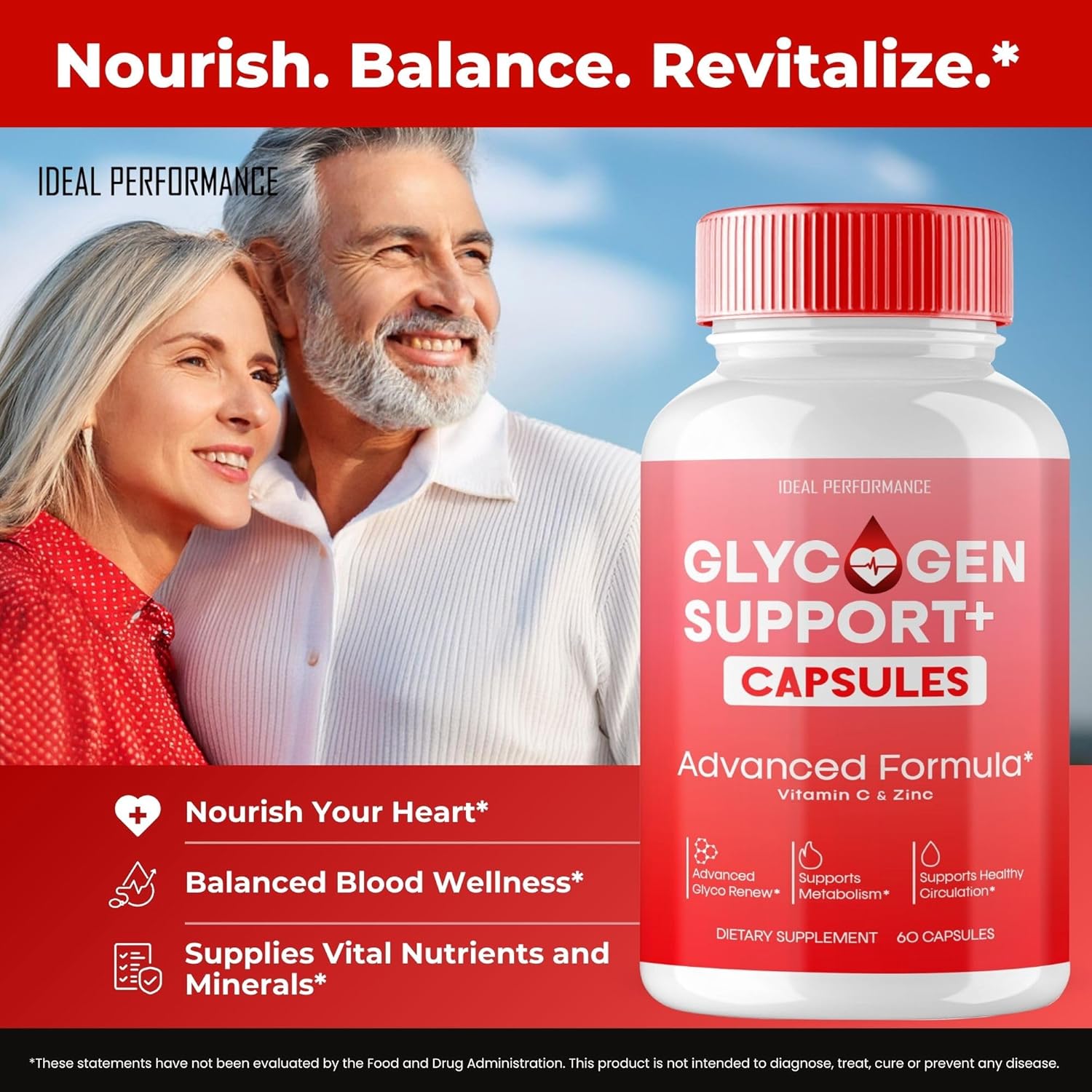 Glycogen Support Capsules, Advanced Formula Support Supplement, All Natural Formula Pills to Maintain Healthy Levels, Overall Wellness - Maximum Strength, Glycogen Support Pills Reviews (3 Pack)