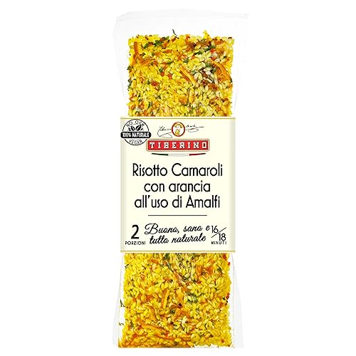 Tiberino 's Real Italian Meals - Risotto Amalfi con ralladura de naranja