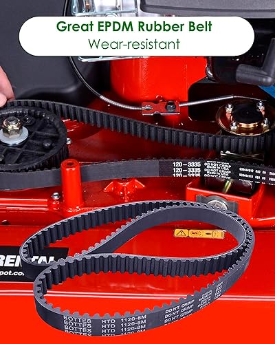 Miniatura 3 de Rodamientos preinstalados 131-4529 polea tensora y kit de correa de cortacésped 120-3335 apto para cortacésped Toro 30 pulgadas Timemaster Exmark,