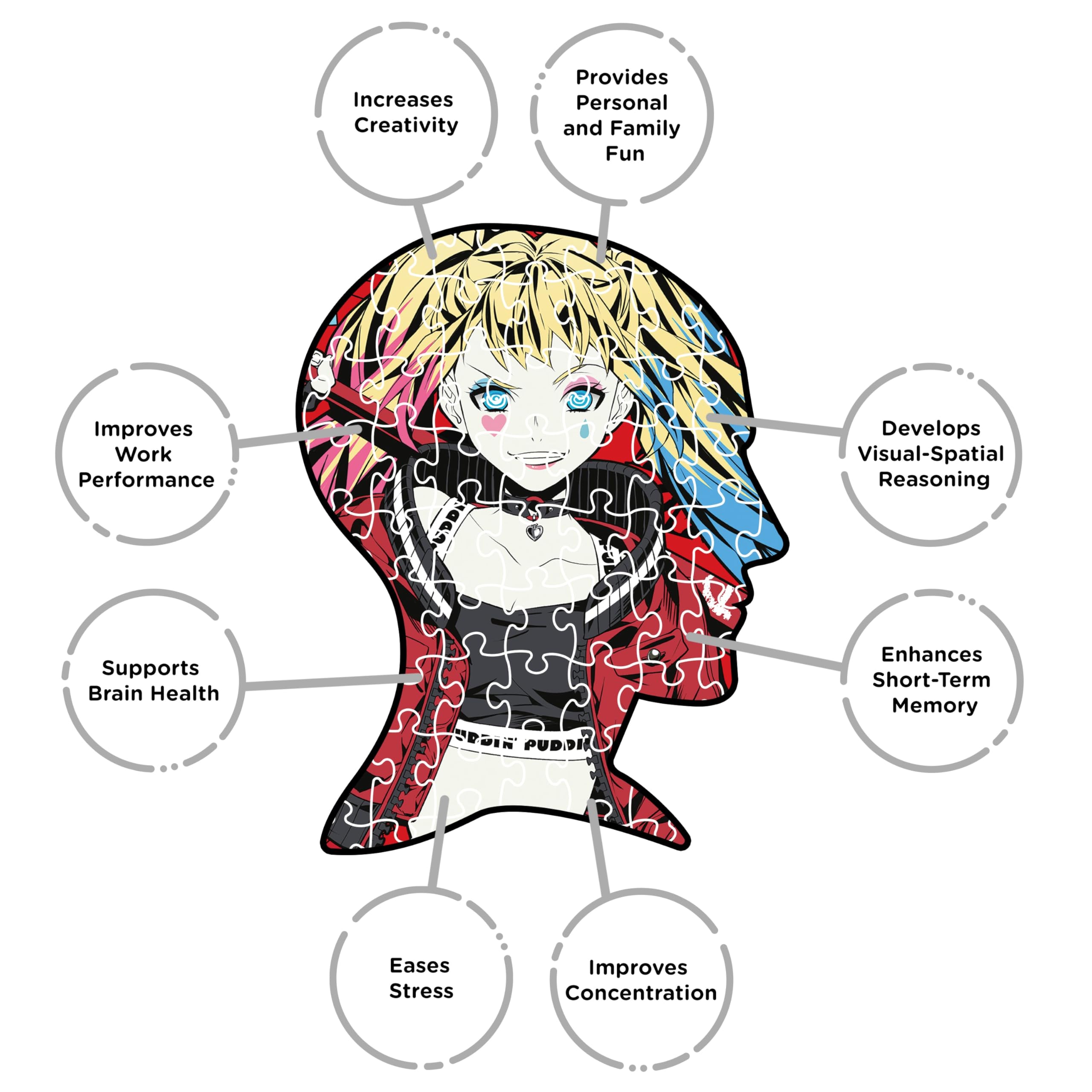 Aquarius DC Harley Quinn ジグソーパズル Amazon.com: AQUARIUS - DC Comics Harley Quinn Puddin' 1000