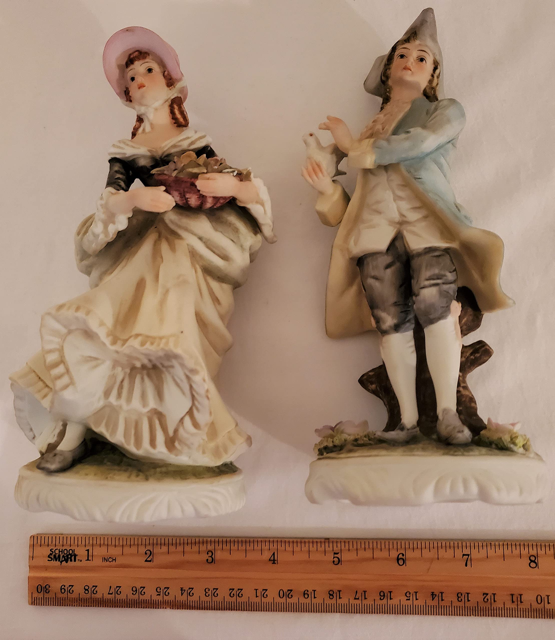 アンティーク品 Original BILLKEN Houseman Amazon.com: Set of Two Vintage Victorian Lefton Made in Japan